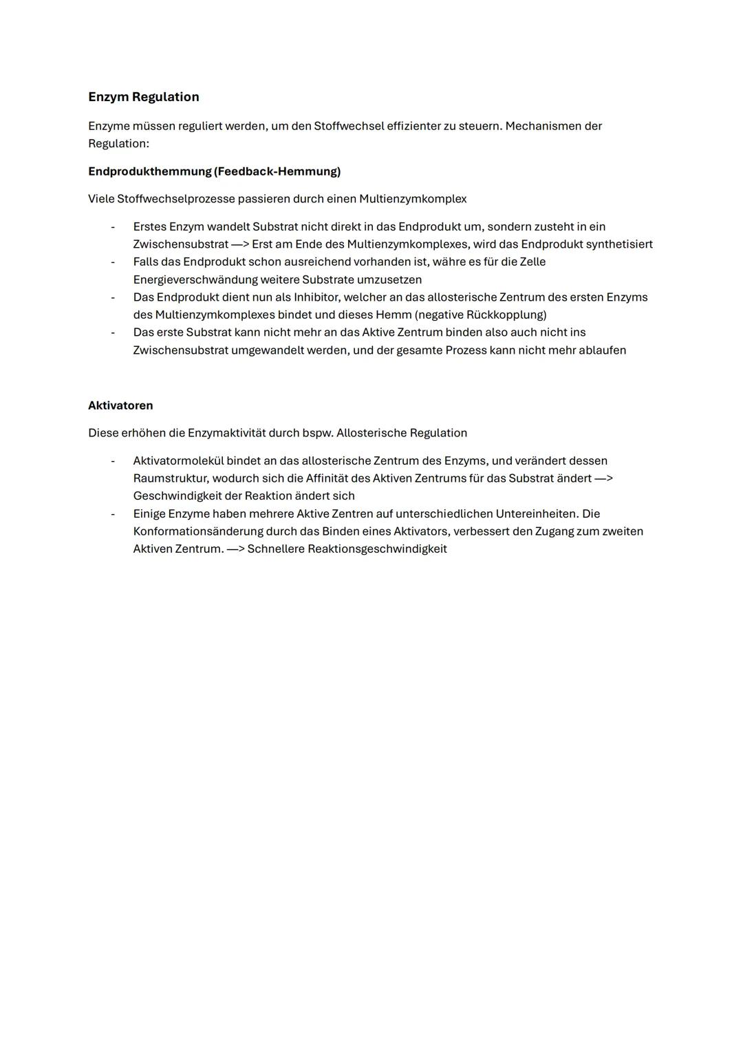 --- OCR Start ---
Biologie Abitur NRW 2025 Autotropher Stoffwechsel
Enzyme
Aufbau
Enzyme sind meist Proteine, die aus einer oder mehreren Po
