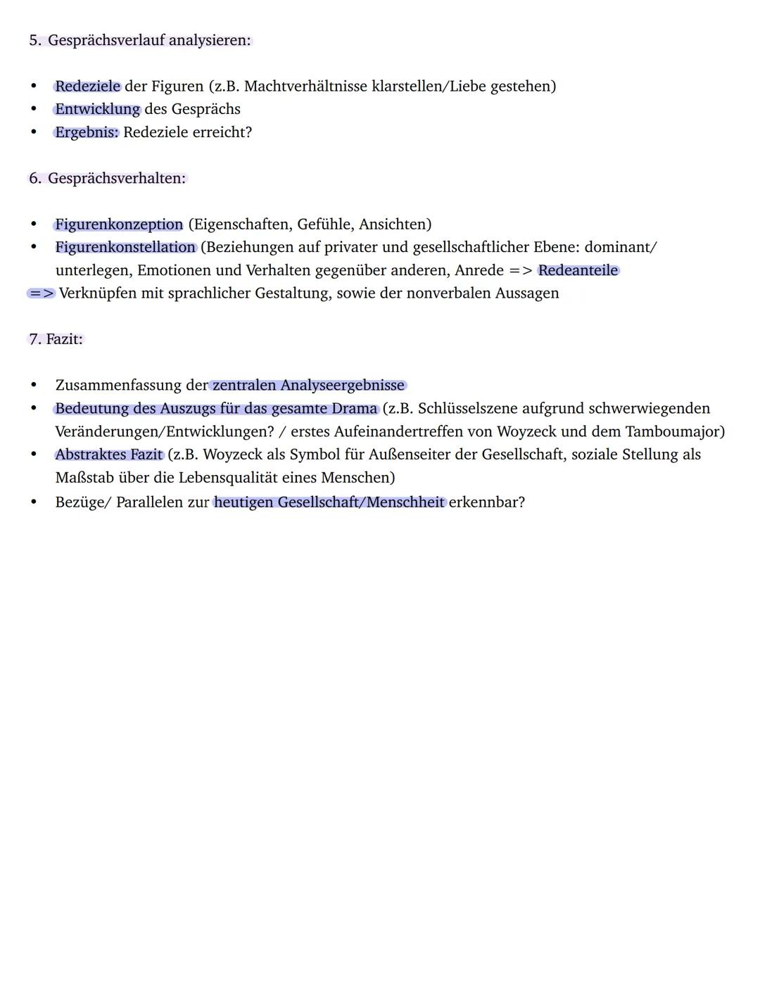 6. ggf. Epocheneinordnung: nennen + begründen anhand der epochenspezifischen Merkmale
7.Zusammenfassendes Fazit:
„Die Interpretation des Ged