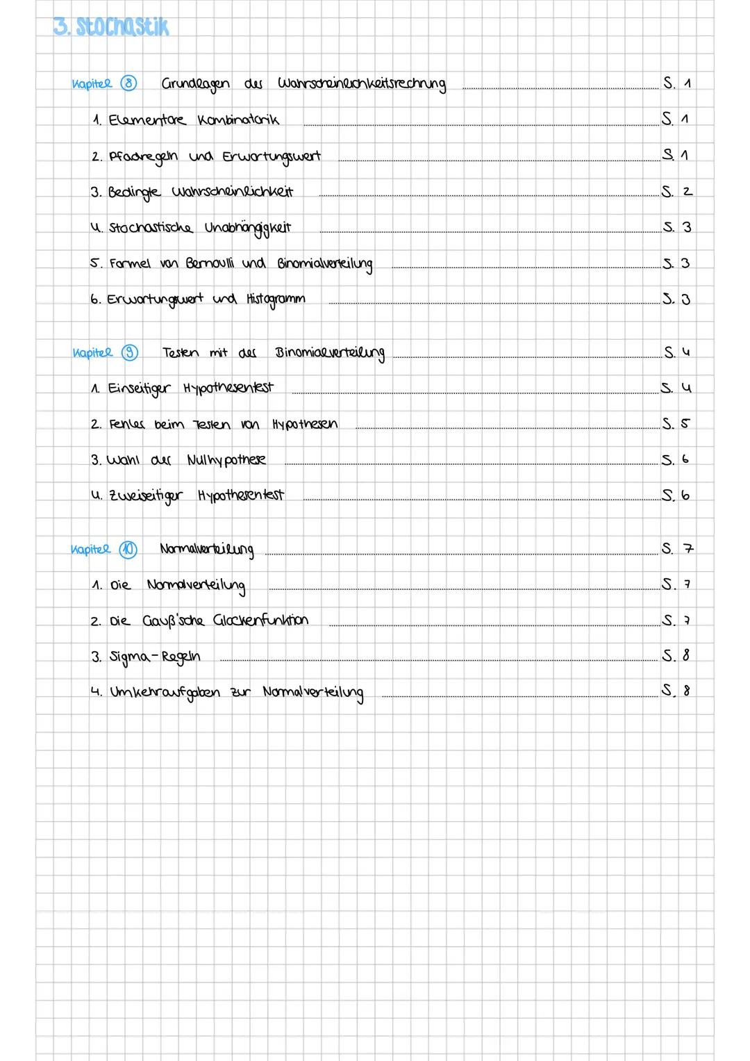 Zusammenfassung STOCHASTIK Mathe Abitur