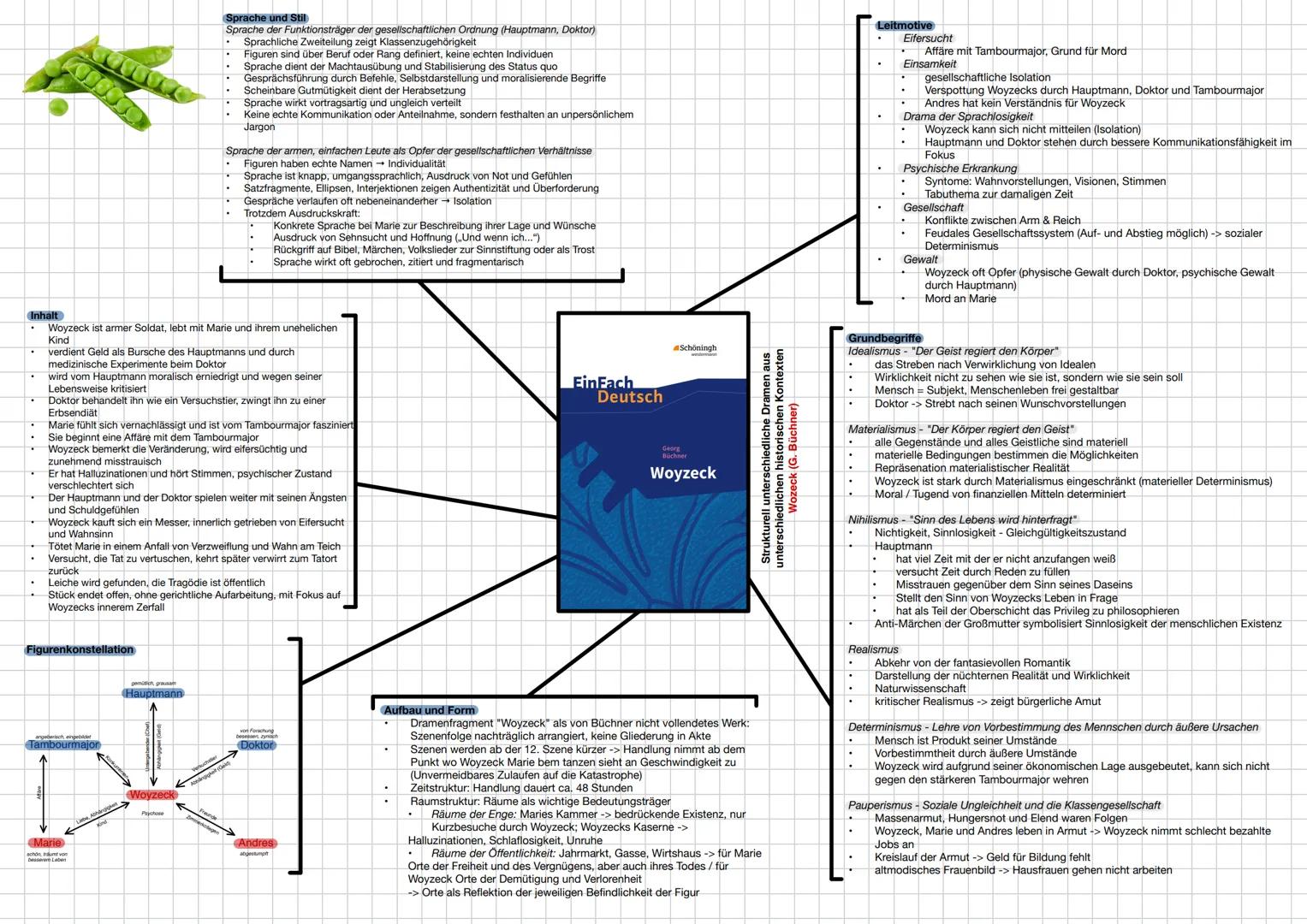Sprache und Stil
- Sprache der Funktionsträger der gesellschaftlichen Ordnung (Hauptmann, Doktor)
- Sprachliche Zweiteilung zeigt Klassenzug
