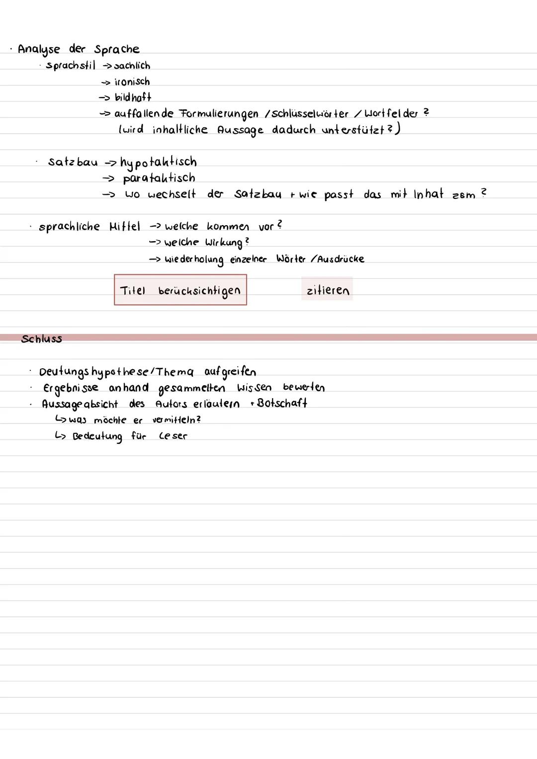 --- OCR Start ---
Einleitung
Kurzgeschichte interpretieren
1. Basissatz
→Textsorte (hier: kurzgeschichte)
→ Titel
→ Autor
→ Entstehungs- bzw