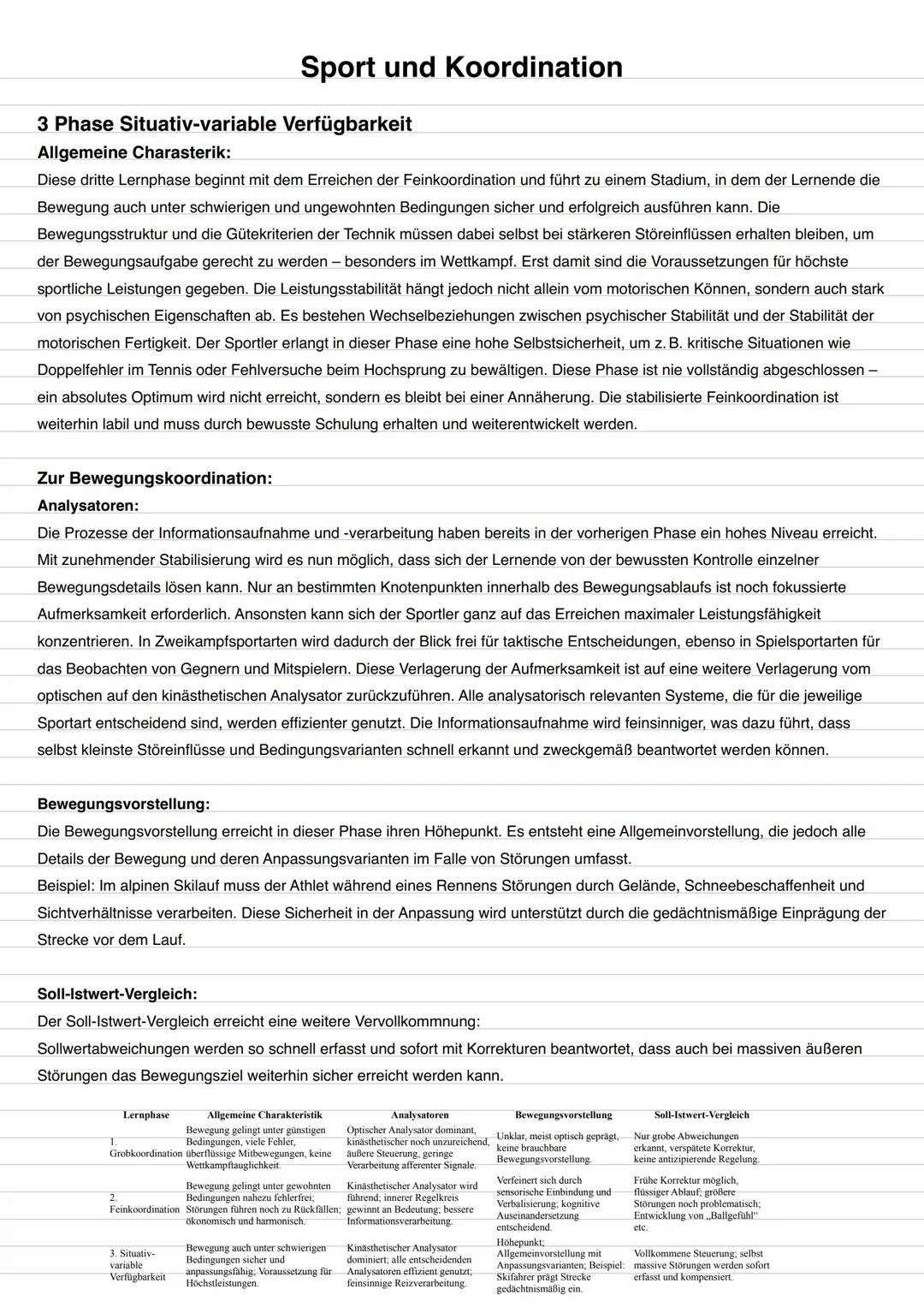 # Sport und Koordination
Inhaltliche Schwerpunkte:
Begriffsbestimmung:
* Definition der Bewegungskoordination
* Bedeutung der Bewegun
