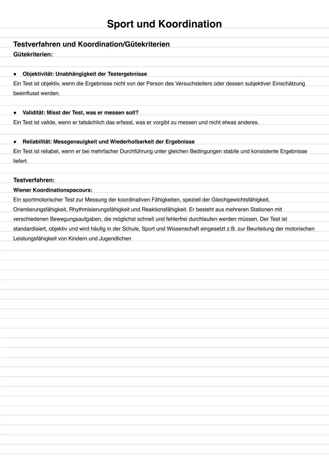 # Sport und Koordination
Inhaltliche Schwerpunkte:
Begriffsbestimmung:
* Definition der Bewegungskoordination
* Bedeutung der Bewegun
