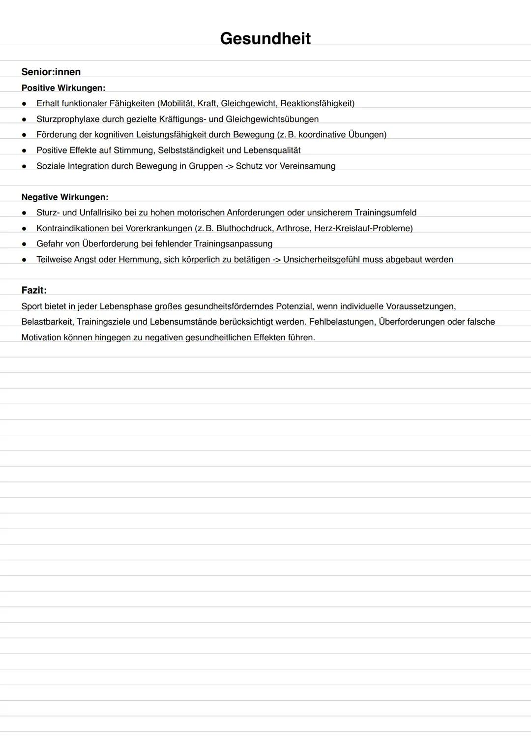 # Möglichkeiten und Grenzen des Sports zur Förderung der
Gesundheit
Gesundheitsbegriff/Definition der WHO
Einflussmöglichkeiten auf das ps