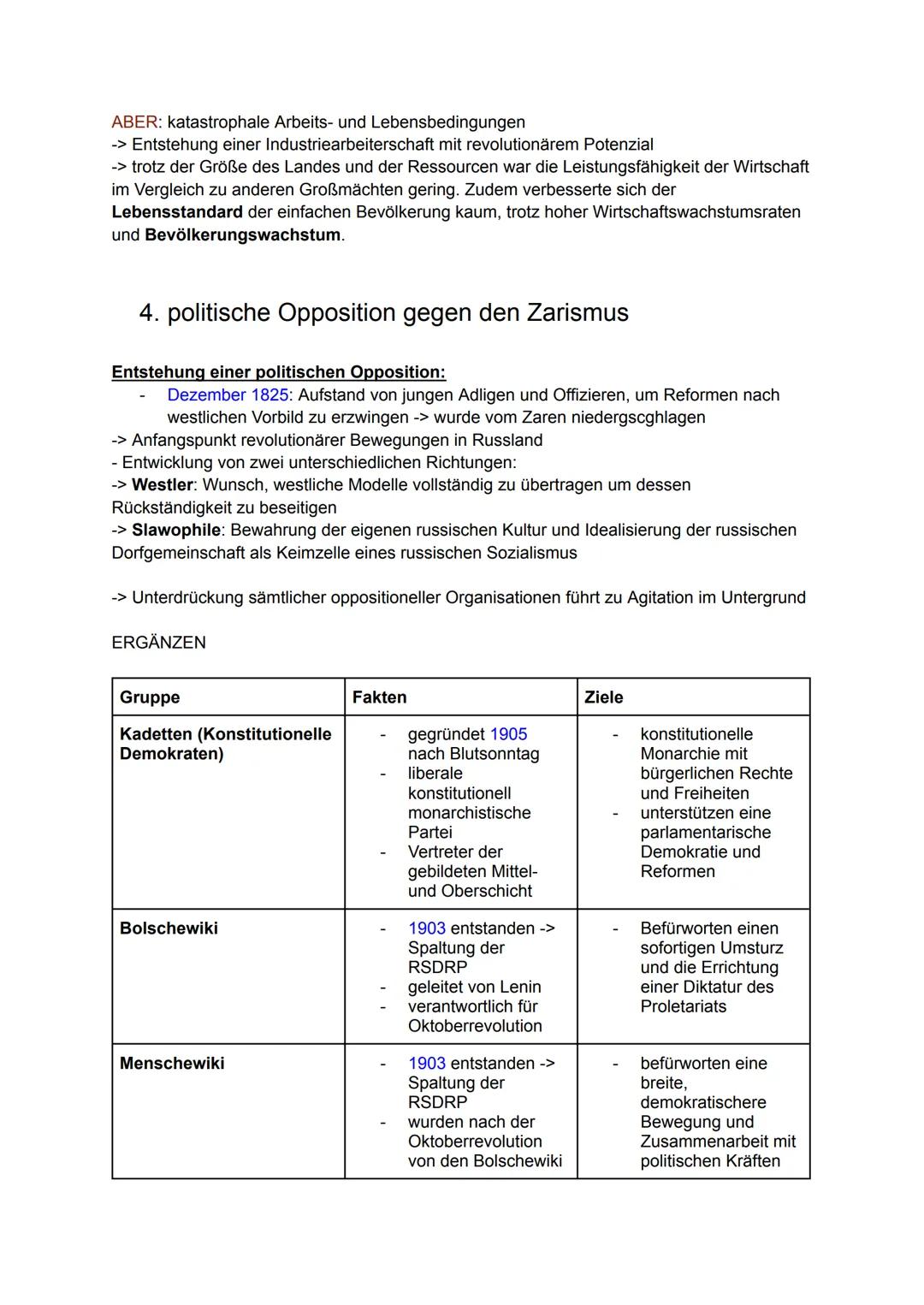 Russland Revolutionen
Russland Revolutionen
1. Krisen und Revolution
1) Merkmale von Krisen:
2) Ursachen von Krisen:
3) Merkmale von Revolut