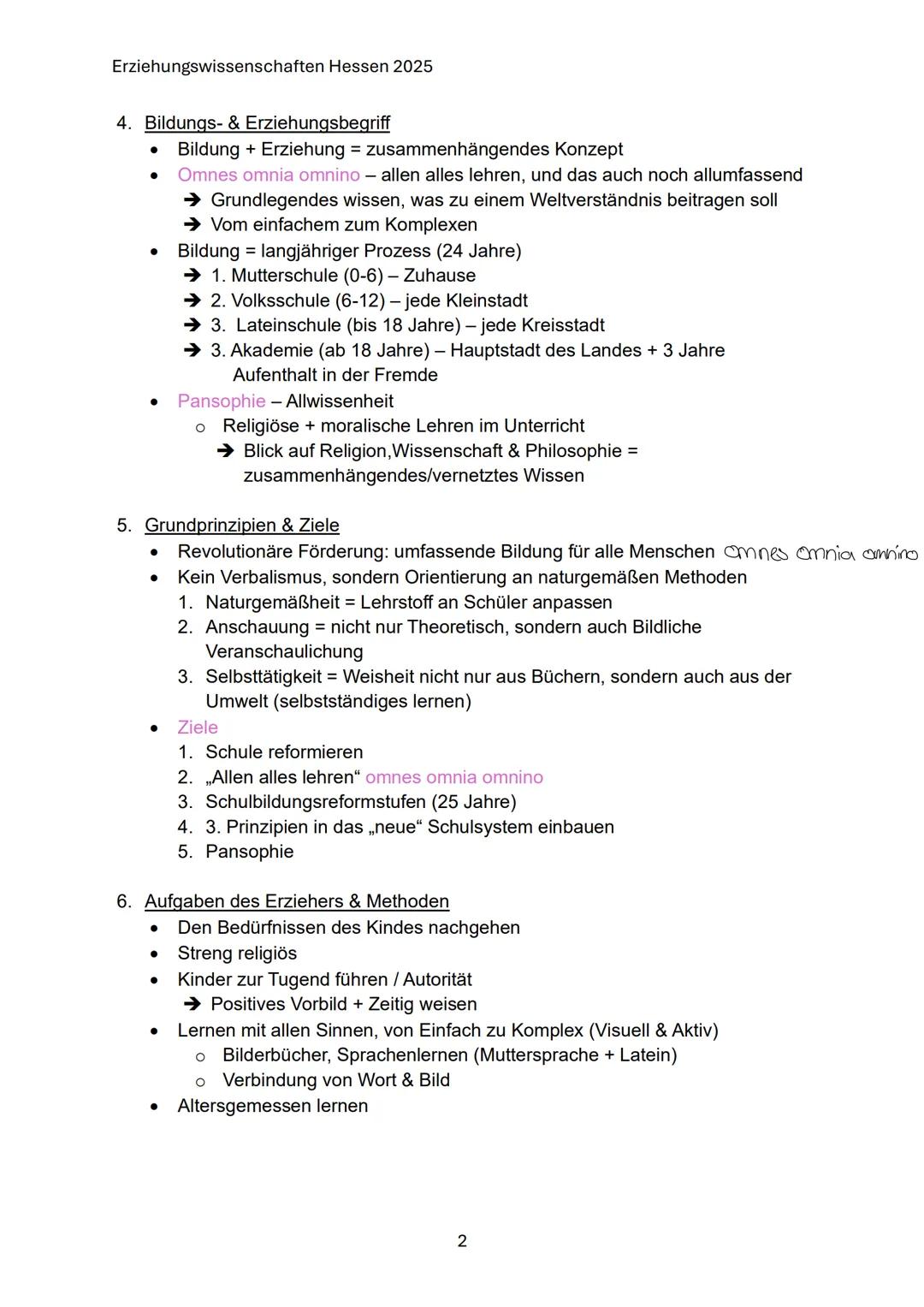 Erziehungswissenschaften Hessen 2025
Q1: Bildungs- und Erziehungsprozesse
im Wandel
1.1 Ausgewählte Klassiker der Pädagogik
Johann Amos Come