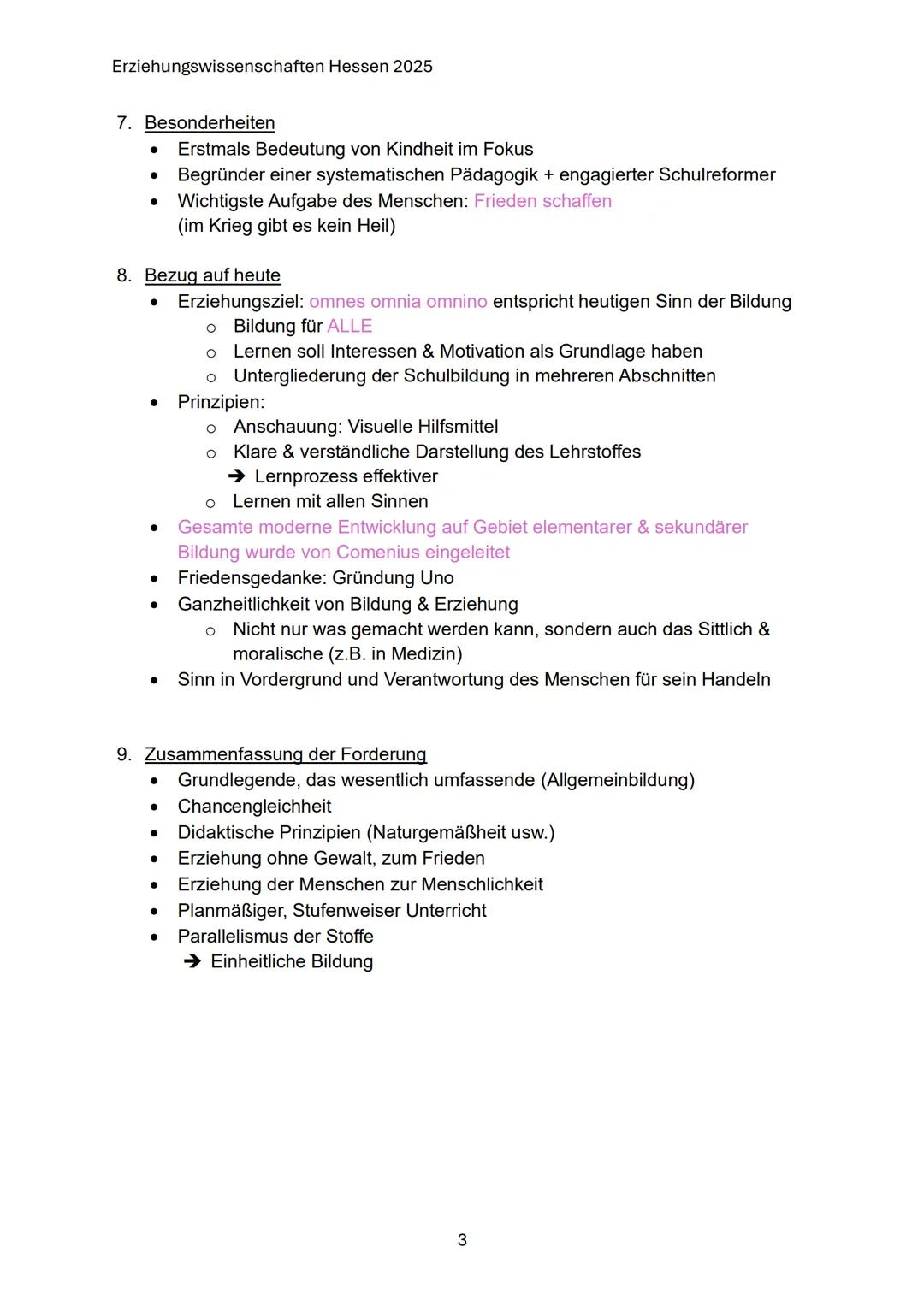 Erziehungswissenschaften Hessen 2025
Q1: Bildungs- und Erziehungsprozesse
im Wandel
1.1 Ausgewählte Klassiker der Pädagogik
Johann Amos Come