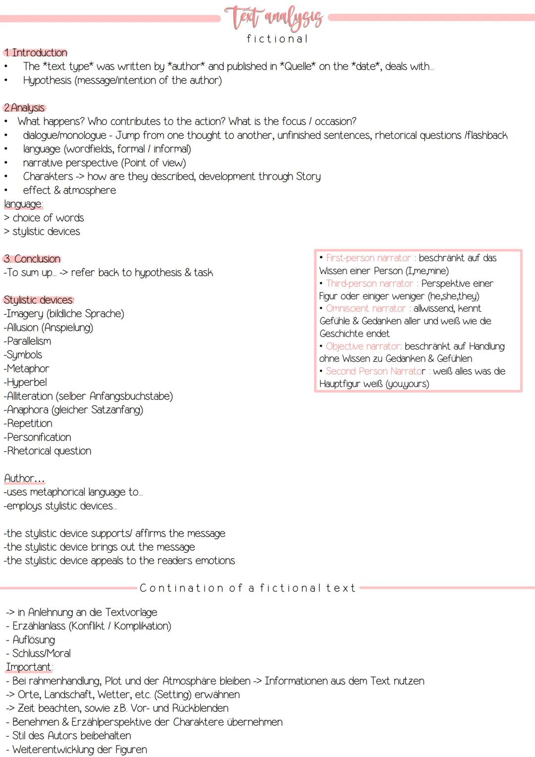 --- OCR Start ---
-> presenting main information in condensed form
> focus on aspect given in task (f.ex. atmosphere)
1 Introduction
• Title