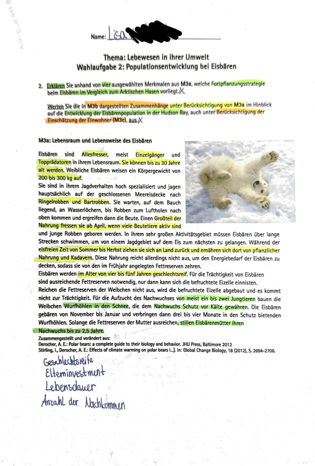 --- OCR Start ---
Biologieklausur Nr.3
Biologie e.A.
19.03.2025
Name: Lisa
Hinweise zur Auswahl
Es müssen insgesamt 2 Aufgaben bearbeitet we