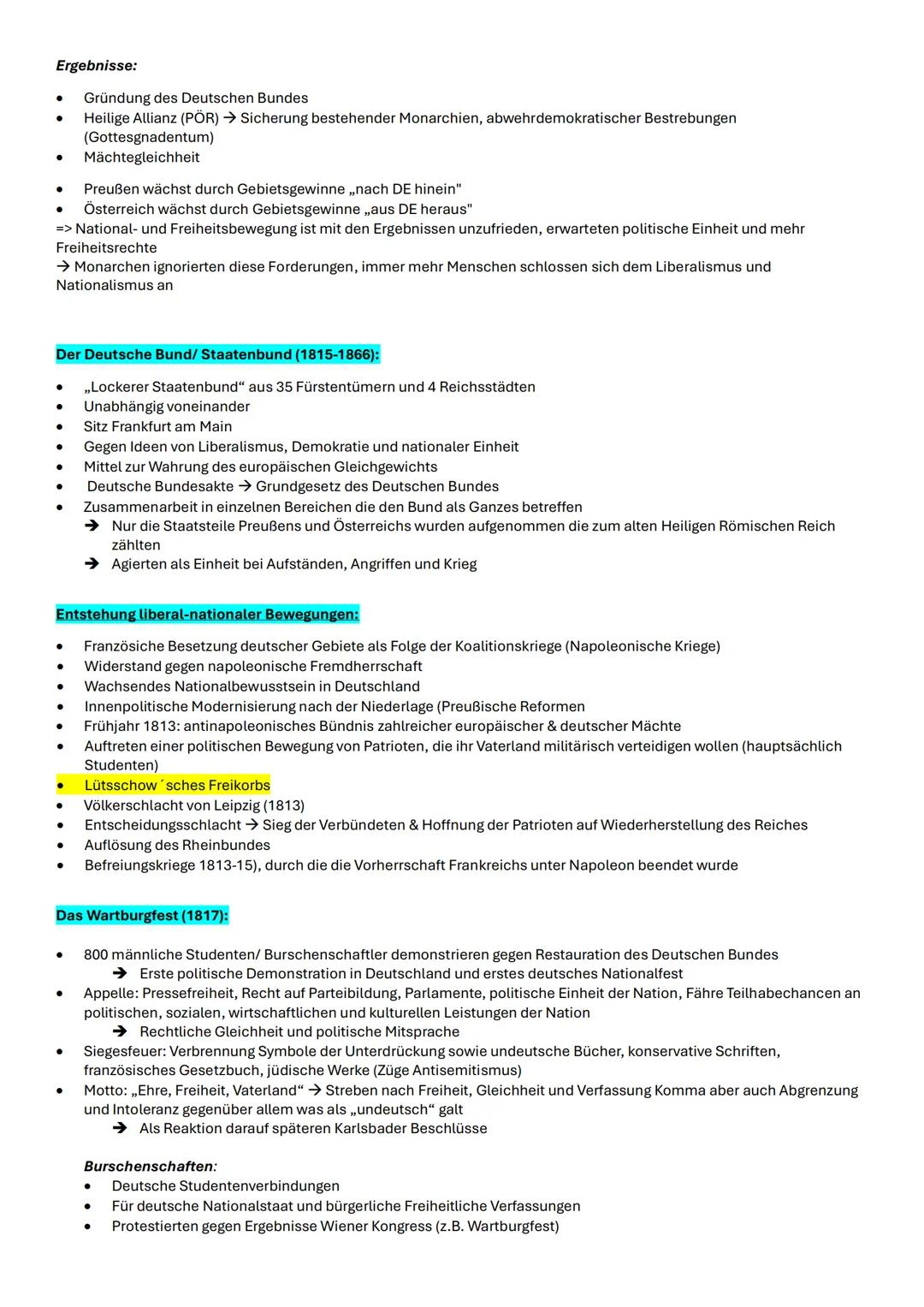 --- OCR Start ---
Geschichts-LK Abitur Vorbereitung
Q1
Q1.1 Die deutsche Revolution von 1848/49- Marksteinb auf dem Weg zu Parlamentarismus,