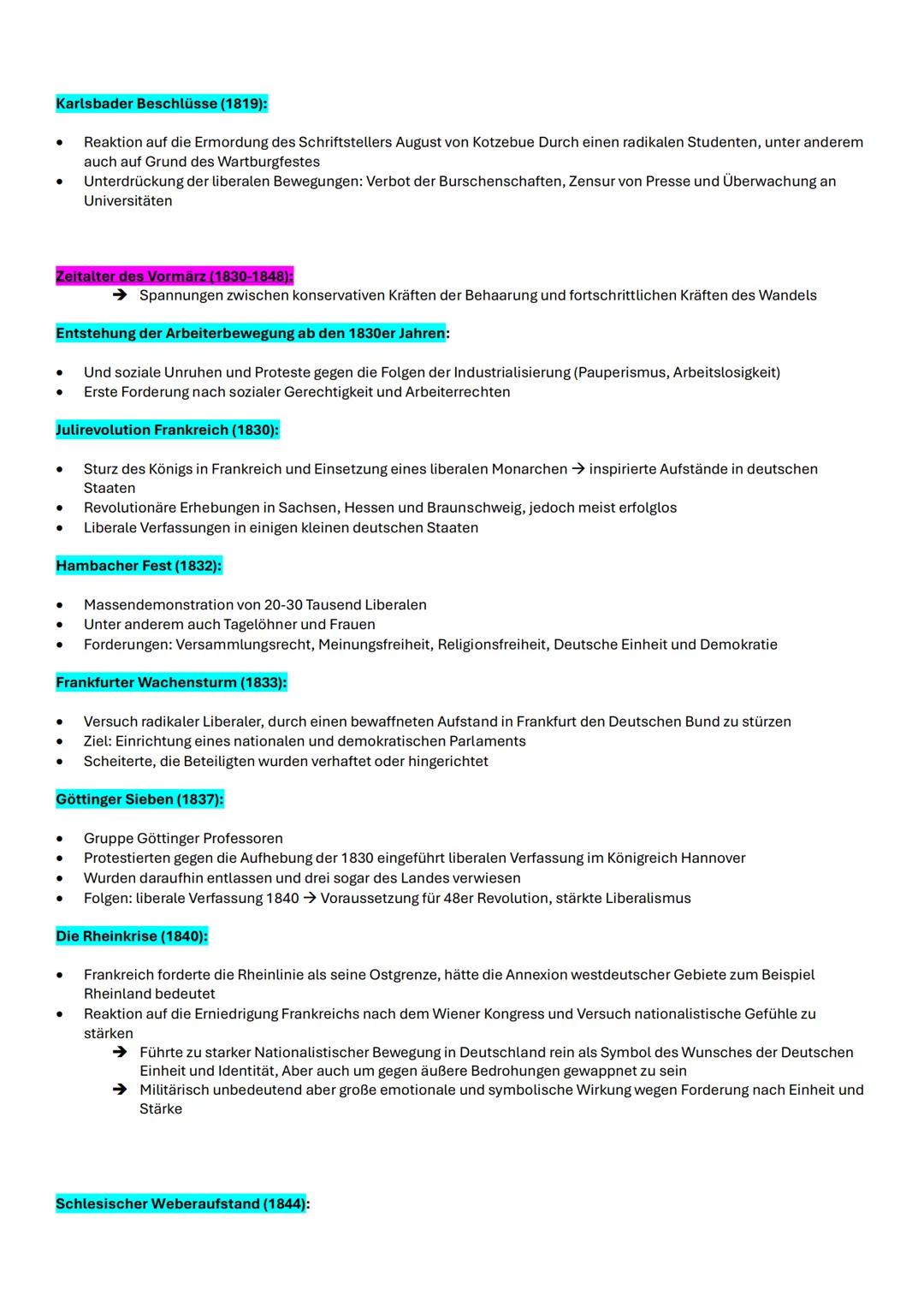 --- OCR Start ---
Geschichts-LK Abitur Vorbereitung
Q1
Q1.1 Die deutsche Revolution von 1848/49- Marksteinb auf dem Weg zu Parlamentarismus,