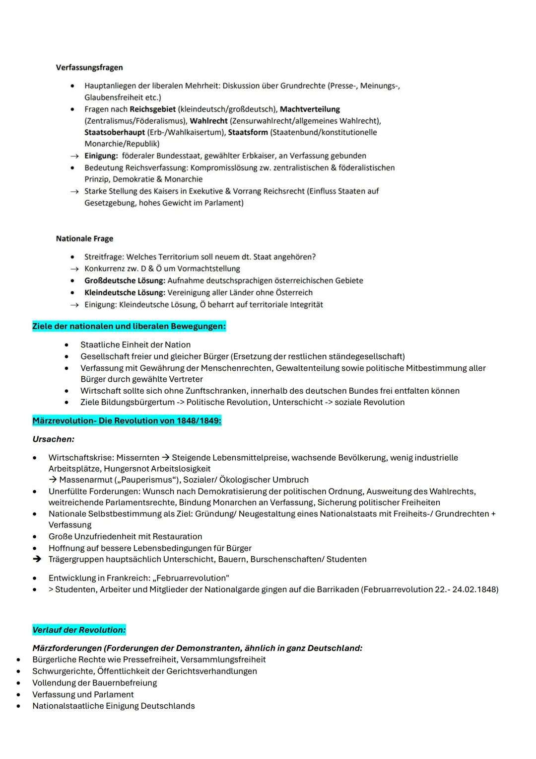 --- OCR Start ---
Geschichts-LK Abitur Vorbereitung
Q1
Q1.1 Die deutsche Revolution von 1848/49- Marksteinb auf dem Weg zu Parlamentarismus,