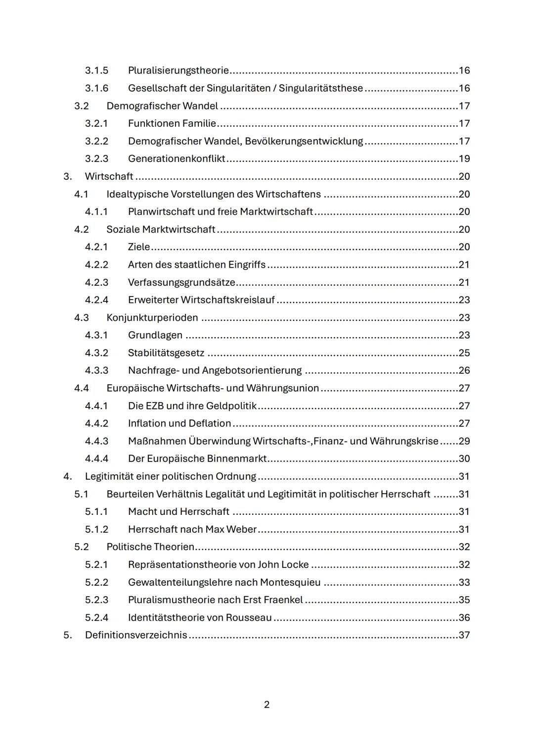--- OCR Start ---
Zusammenfassung GRW
Inhaltsverzeichnis
1. Internationale Politik in der globalisierten Welt. 3
1.1 Anwenden Theorien inte
