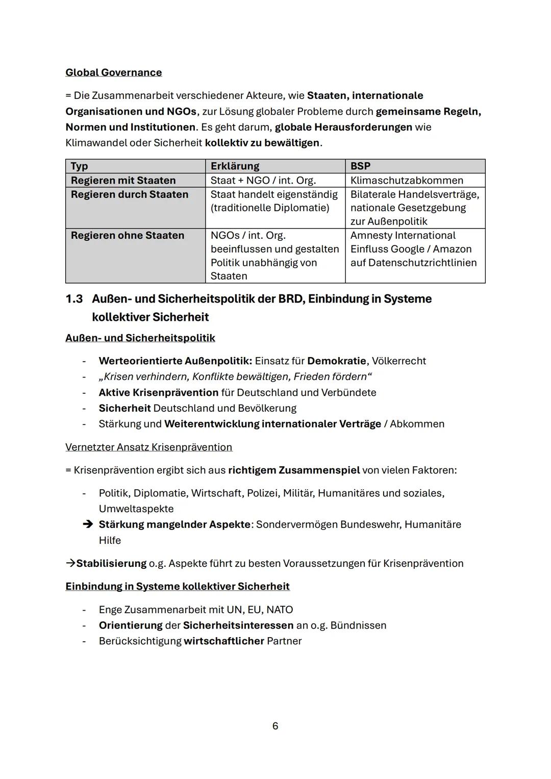 --- OCR Start ---
Zusammenfassung GRW
Inhaltsverzeichnis
1. Internationale Politik in der globalisierten Welt. 3
1.1 Anwenden Theorien inte