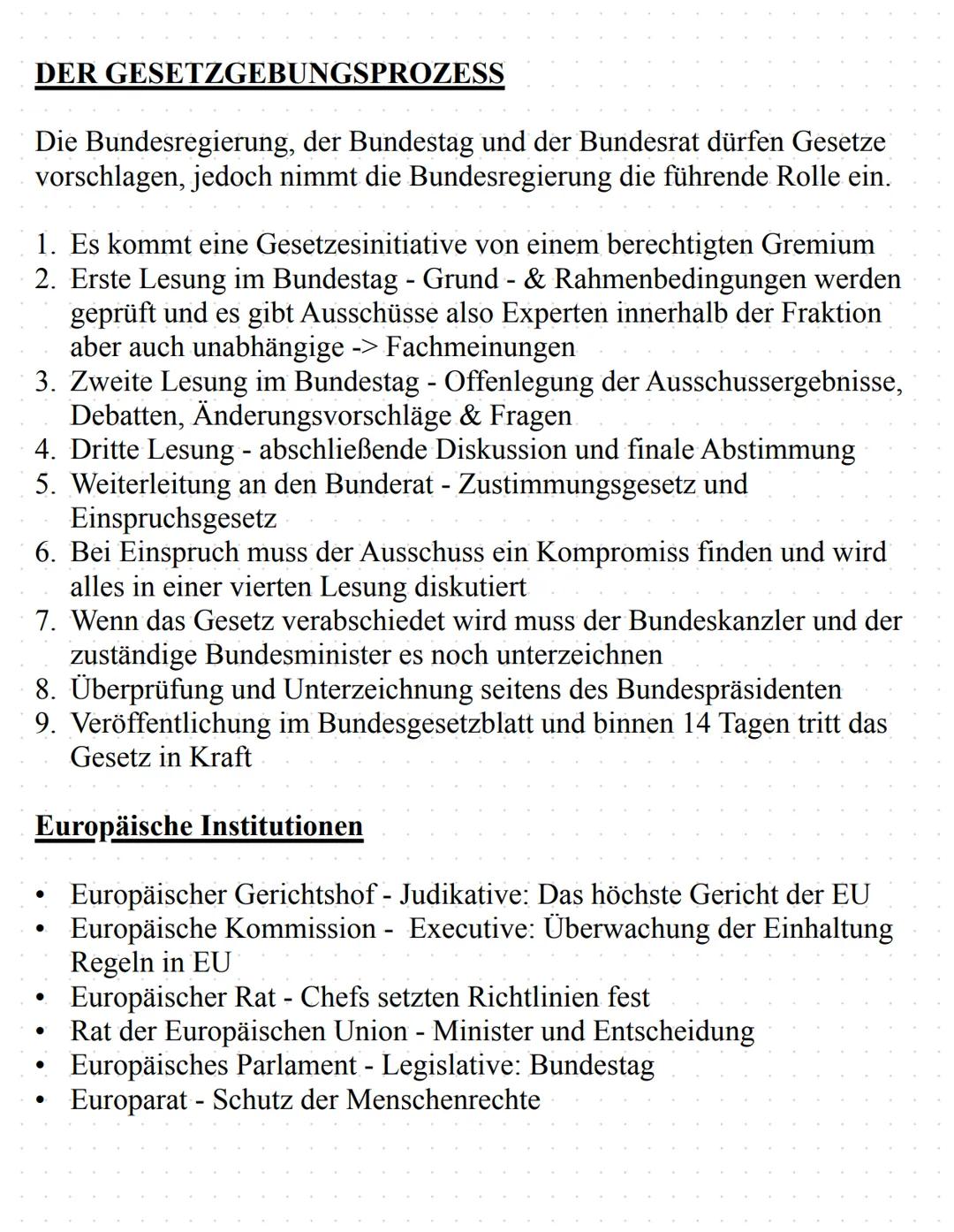 # PoWi - Abitur Lernzettel
Q1.1 Verfassung und Verfassungswirklichkeit: Rechtsstaatlichkeit und
Verfassungskonflikte
DEMOKRATIE: In DE gil