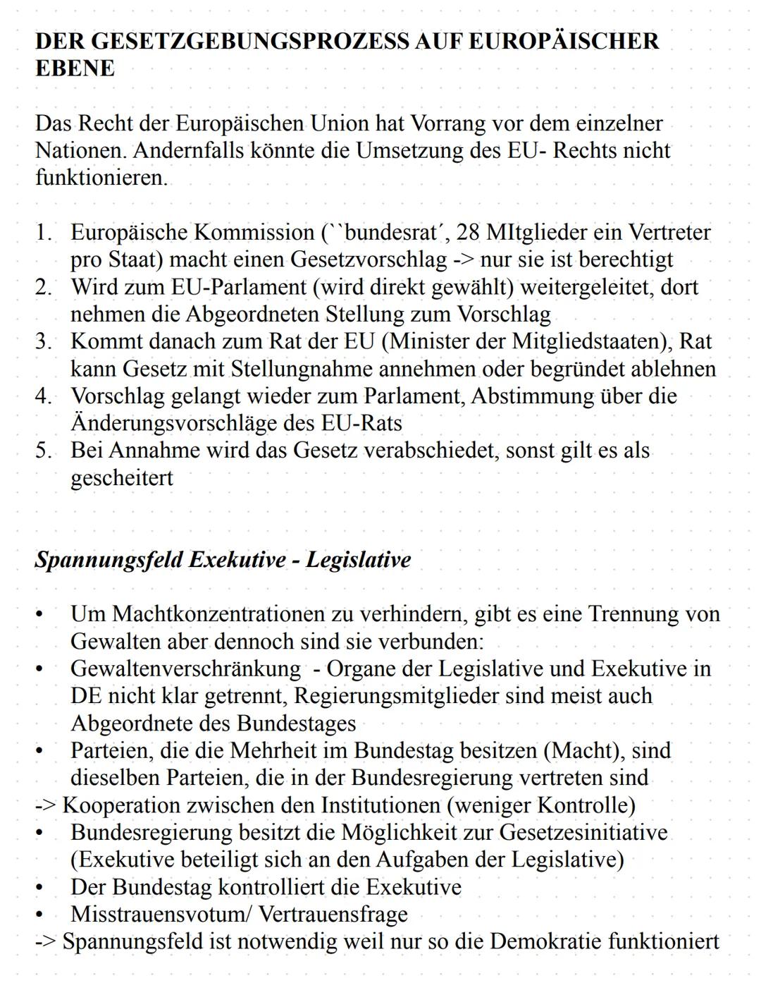 # PoWi - Abitur Lernzettel
Q1.1 Verfassung und Verfassungswirklichkeit: Rechtsstaatlichkeit und
Verfassungskonflikte
DEMOKRATIE: In DE gil