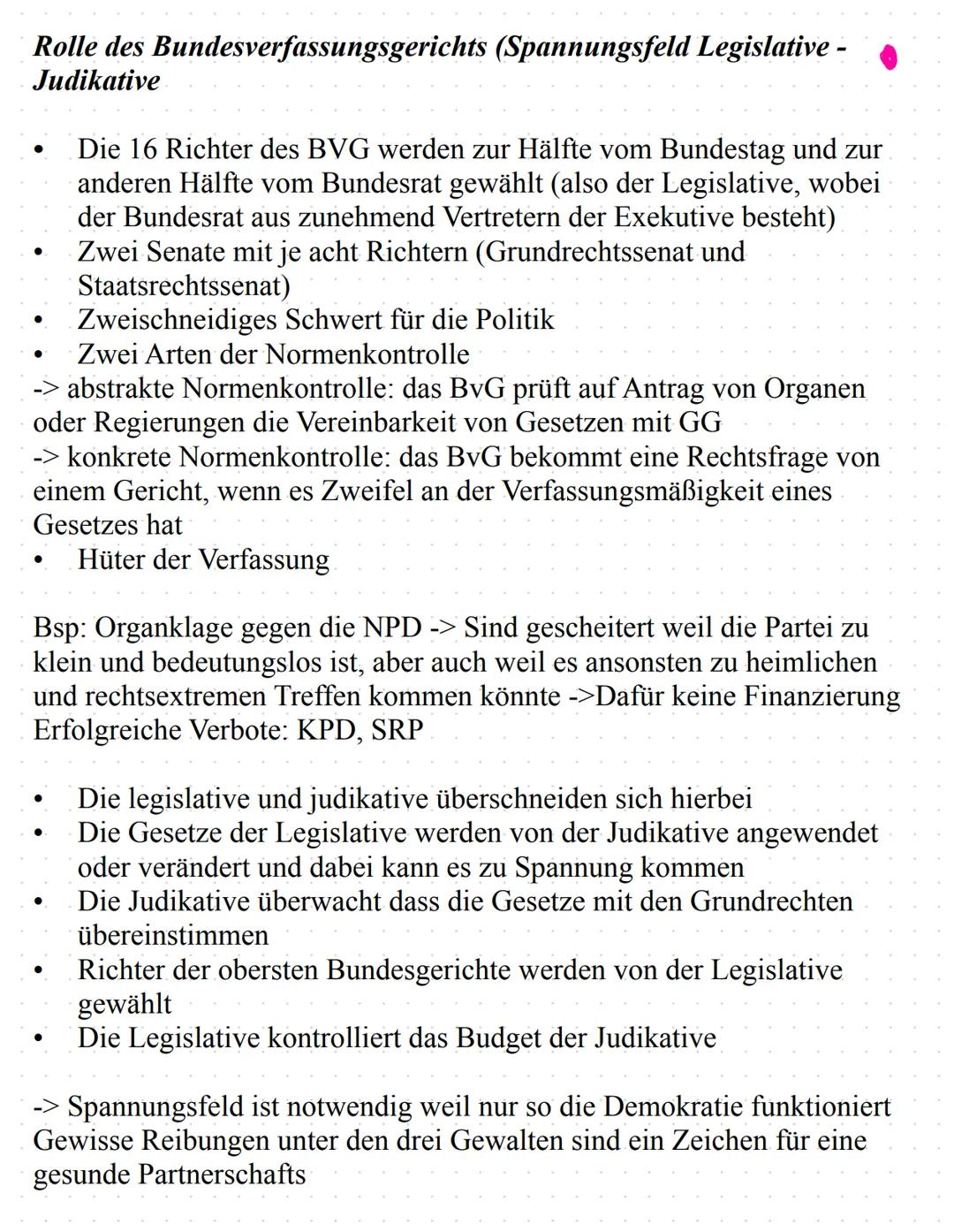 # PoWi - Abitur Lernzettel
Q1.1 Verfassung und Verfassungswirklichkeit: Rechtsstaatlichkeit und
Verfassungskonflikte
DEMOKRATIE: In DE gil