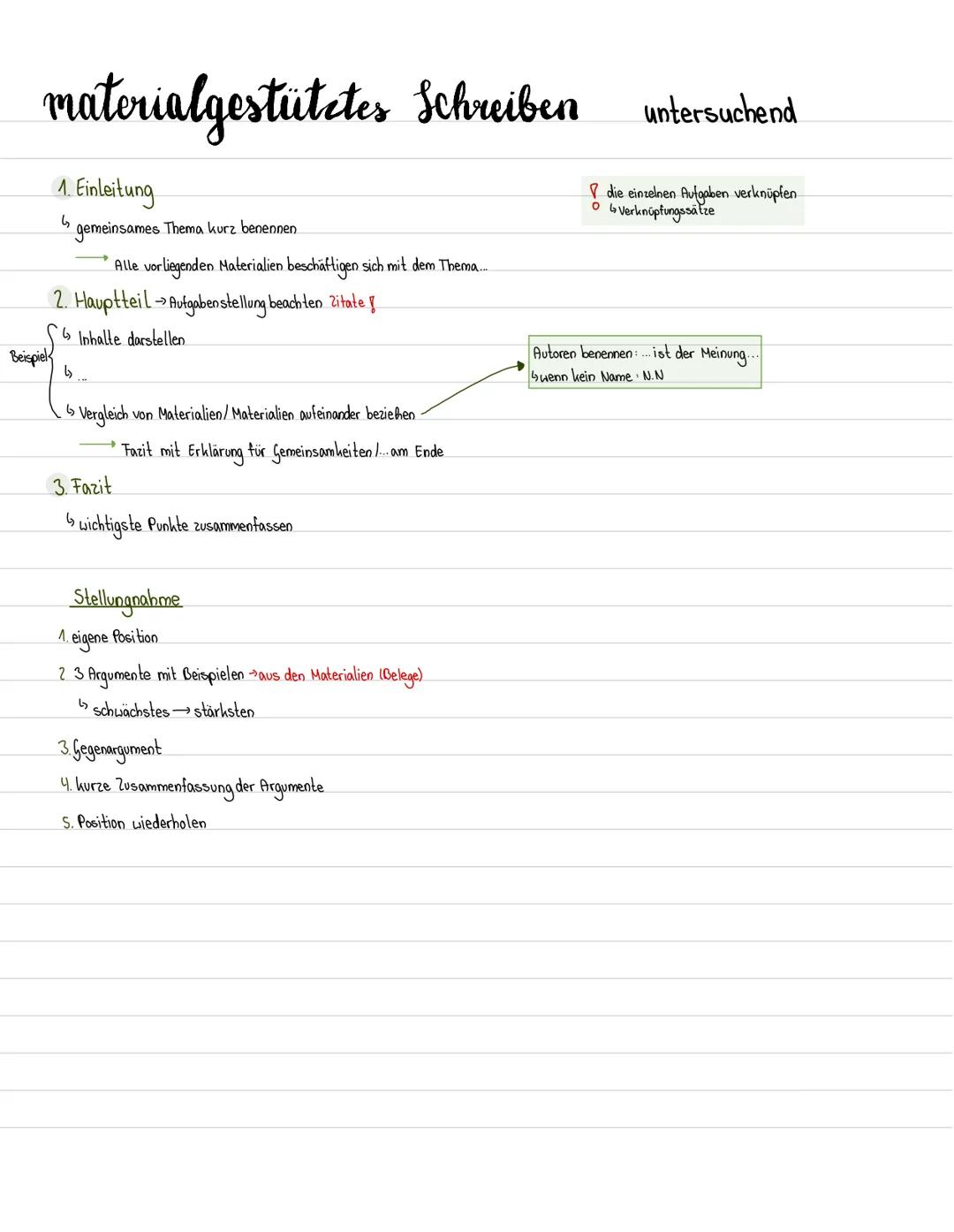 --- OCR Start ---
materialgestütztes Schreiben informierend
Überschrift: passende, zum Lesen anregende Überschrift
1 Einleitung
zum Lesen an
