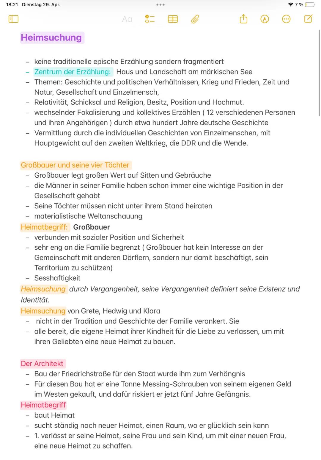 Heimsuchung - Heimatbegriff und Heimsuchung