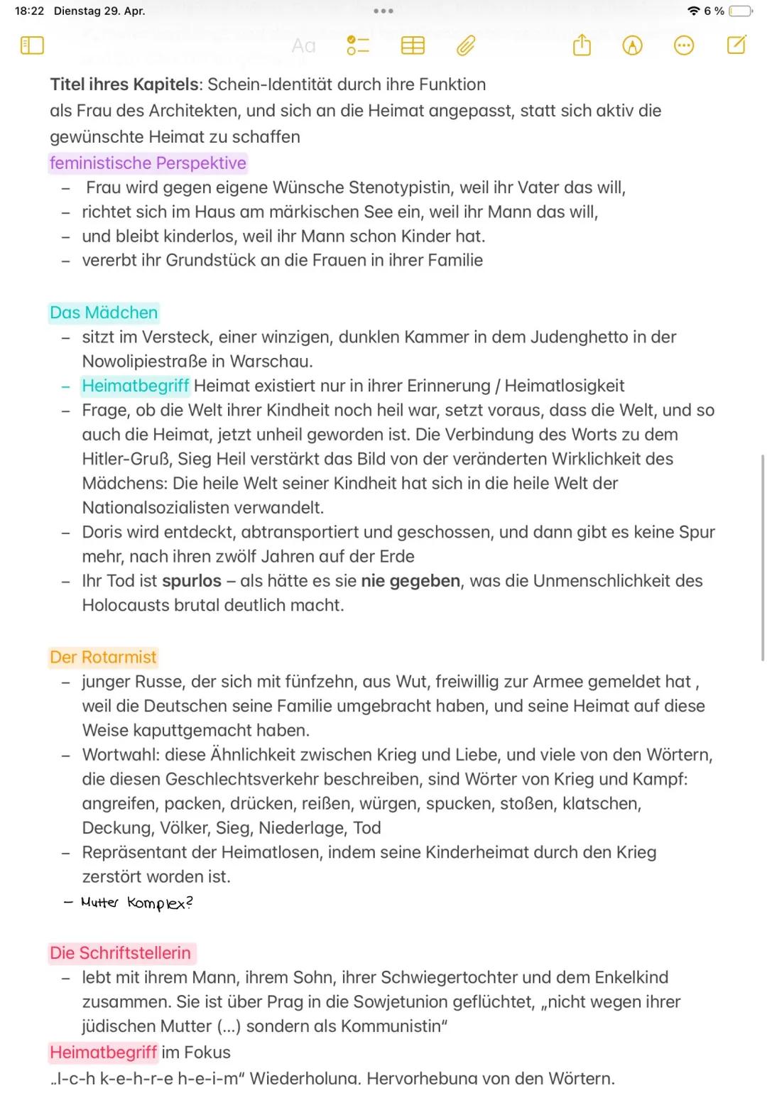 18:21 Dienstag 29. Apr.
Aa
о-
7%
Heimsuchung
- keine traditionelle epische Erzählung sondern fragmentiert
- Zentrum der Erzählung: Haus und