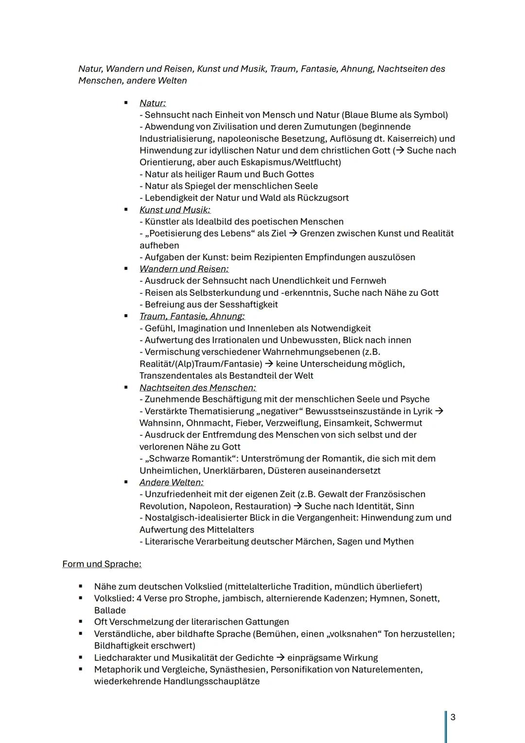 --- OCR Start ---
Naturauffassung/Verhältnis Mensch und Natur
-Natur als Inspiration und Halt, Begeisterung
Naturerkenntnis als Selbsterkenn