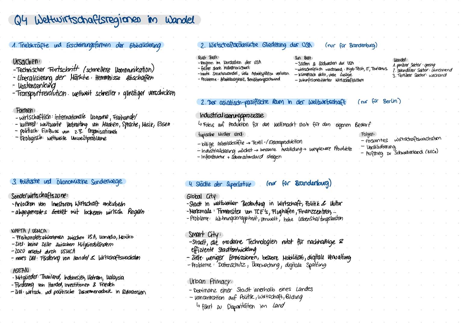 # Q1 Siedlungsentwicklung und Raumplanung
1. Stadtentstehung und Epochen der Stadtentwicklung und Raumplanung
Epochen:
-Antike: planmäßige