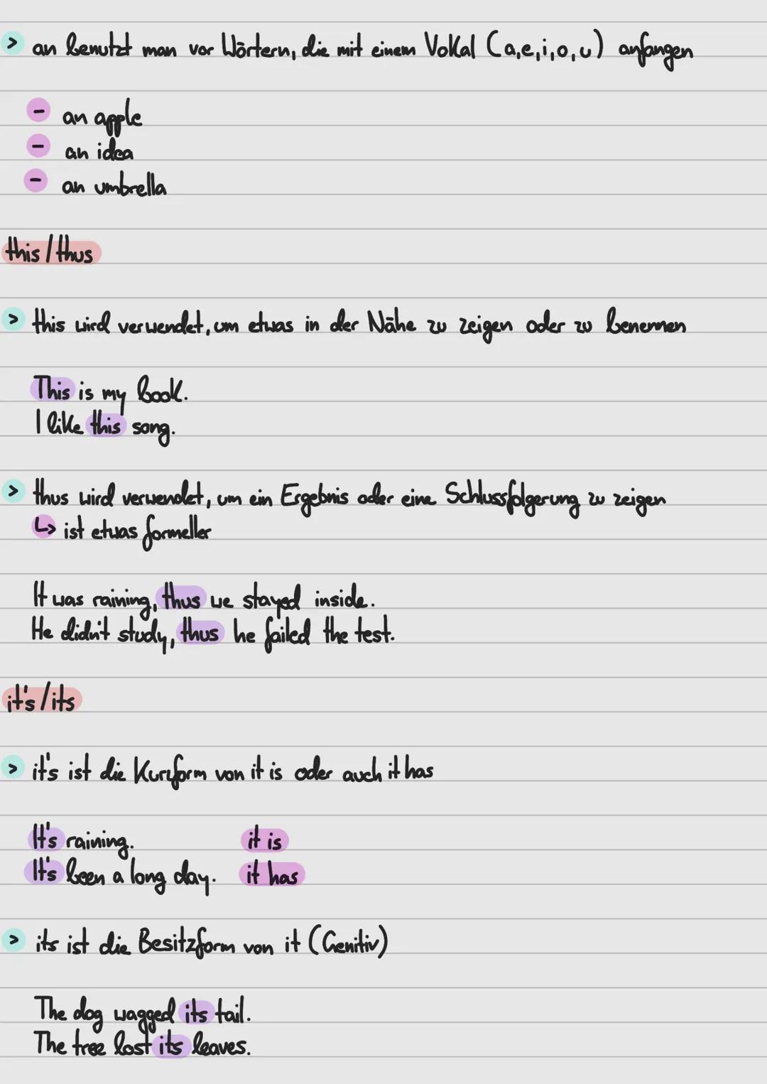 --- OCR Start ---
Englisch Grammatik - Warm benutzt man was?
much/many
> much, wenn etwas unzählbar ist (kein Plural)
>
much water
much mone