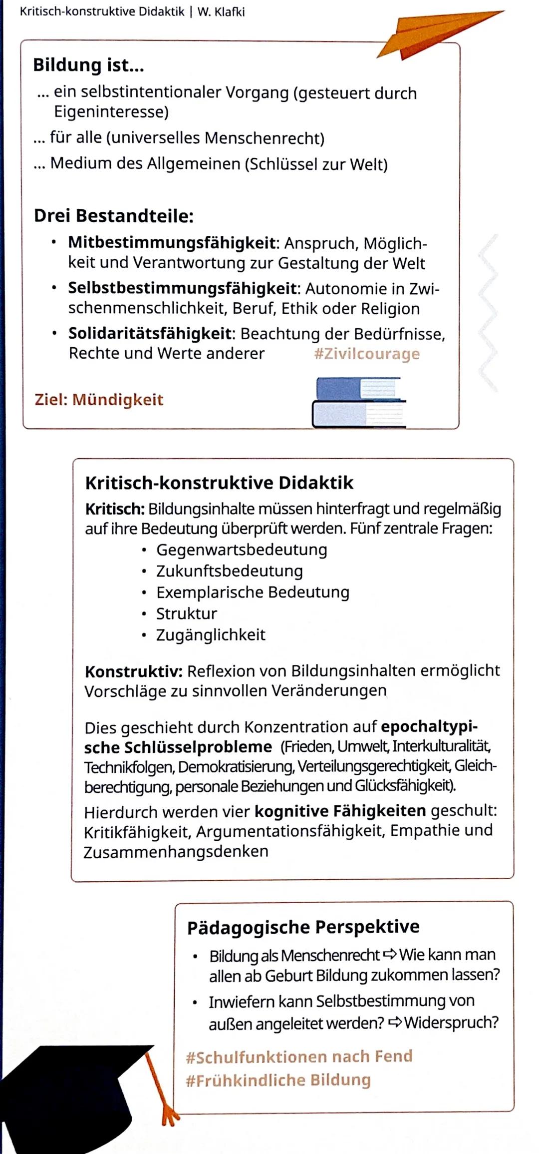 Lernzettel:
Wolfgang Klapki - Kritisen-konstruktive Didaktik
1. Biografie
* @eboren: 1. September 1927 in Angerburg, Ostpreußen
* @est