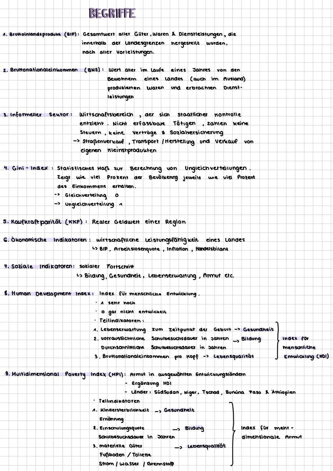 # BEGRIFFE
4. Bruttoinlandsprodukt (BIP): Gesamtwert aller Güter, Waren & Dienstleistungen, die
innerhalb der Landesgrenzen hergestellt wu