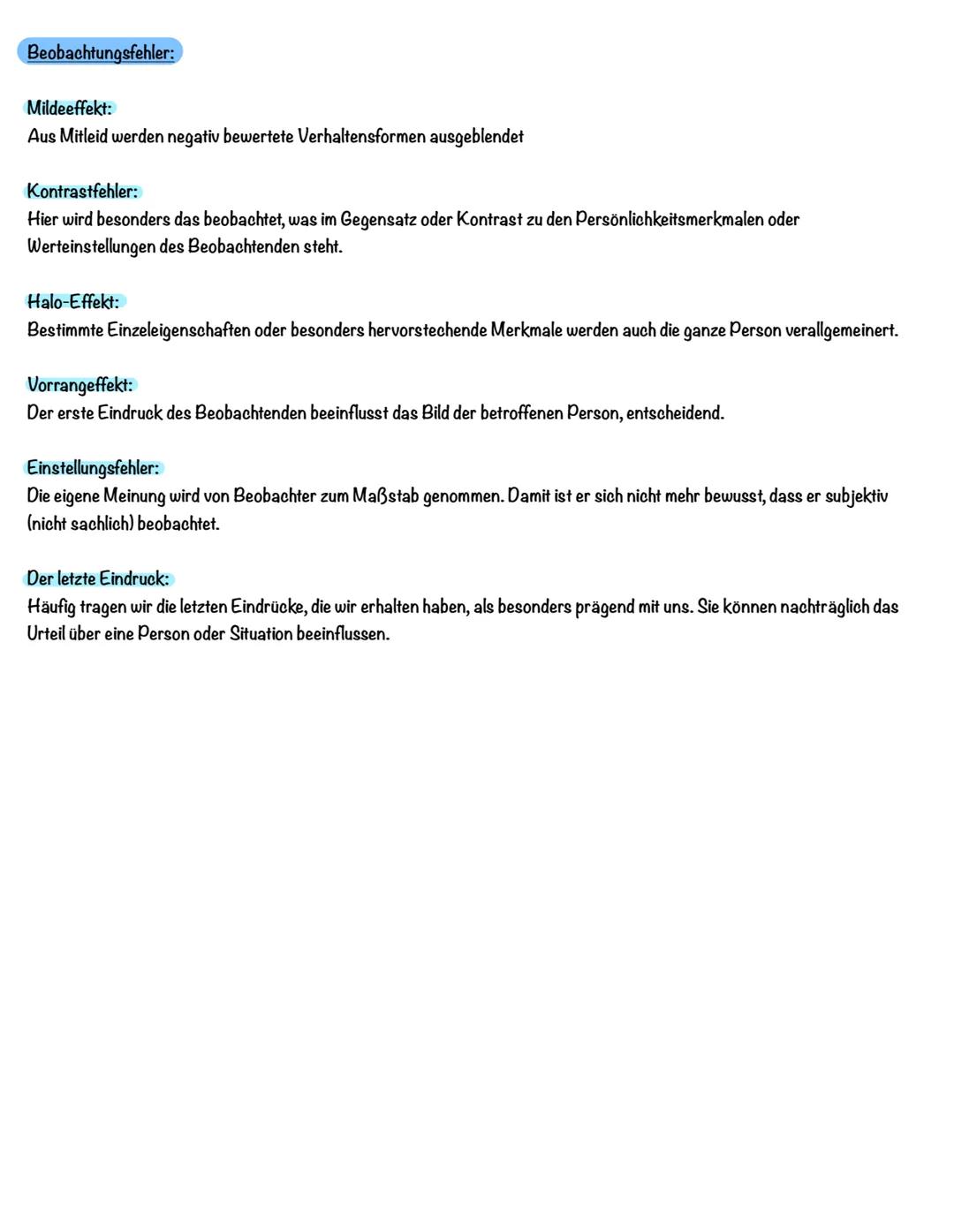 # Beobachtung und Wahrnehmung
## Definition Wahrnehmung
Ist eine unbewusste Aufnahme von Infos oder Dingen um einen herum.
## Definition B