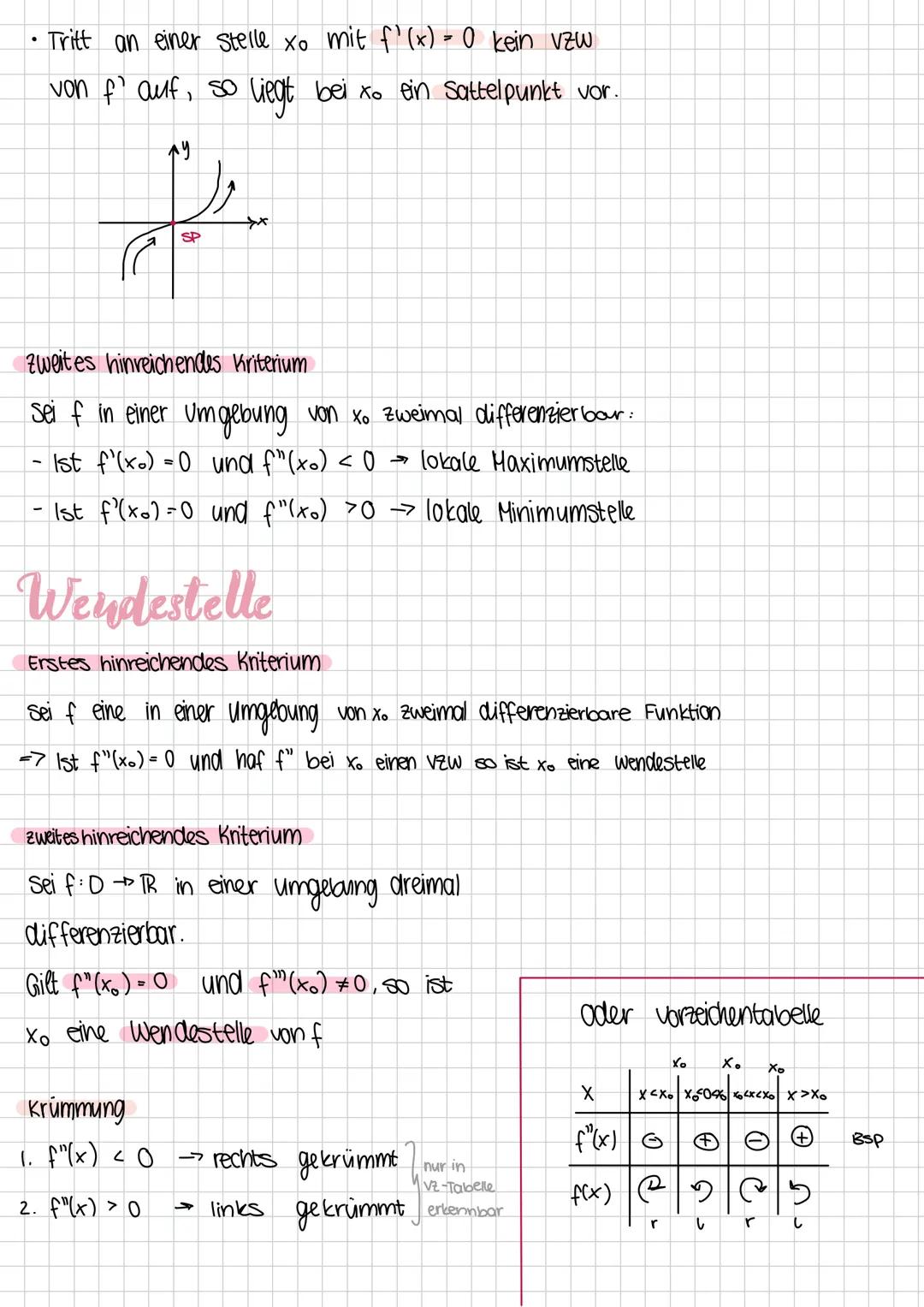 --- OCR Start ---
Analysis
Symmetrie => Funktionsgraphen
symmetrisch zur y-Achse, wenn
f(-x)=f(x) für alle $x \in D$
symmetrisch zum Ursprun