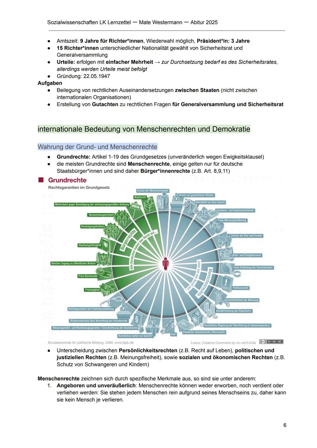 --- OCR Start ---
Sozialwissenschaften LK Lernzettel - Mate Westermann Abitur 2025
Globale Strukturen und Prozesse
Ziele und Aufgaben intern