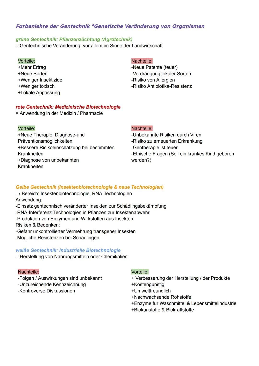 # Angewante Genetik
(58) Werkzeuge und Verfahren der Molekularbiologie erläutern (Restriktionsenzyme, Plasmide, PCR,
Gelelektrophorese)
9.