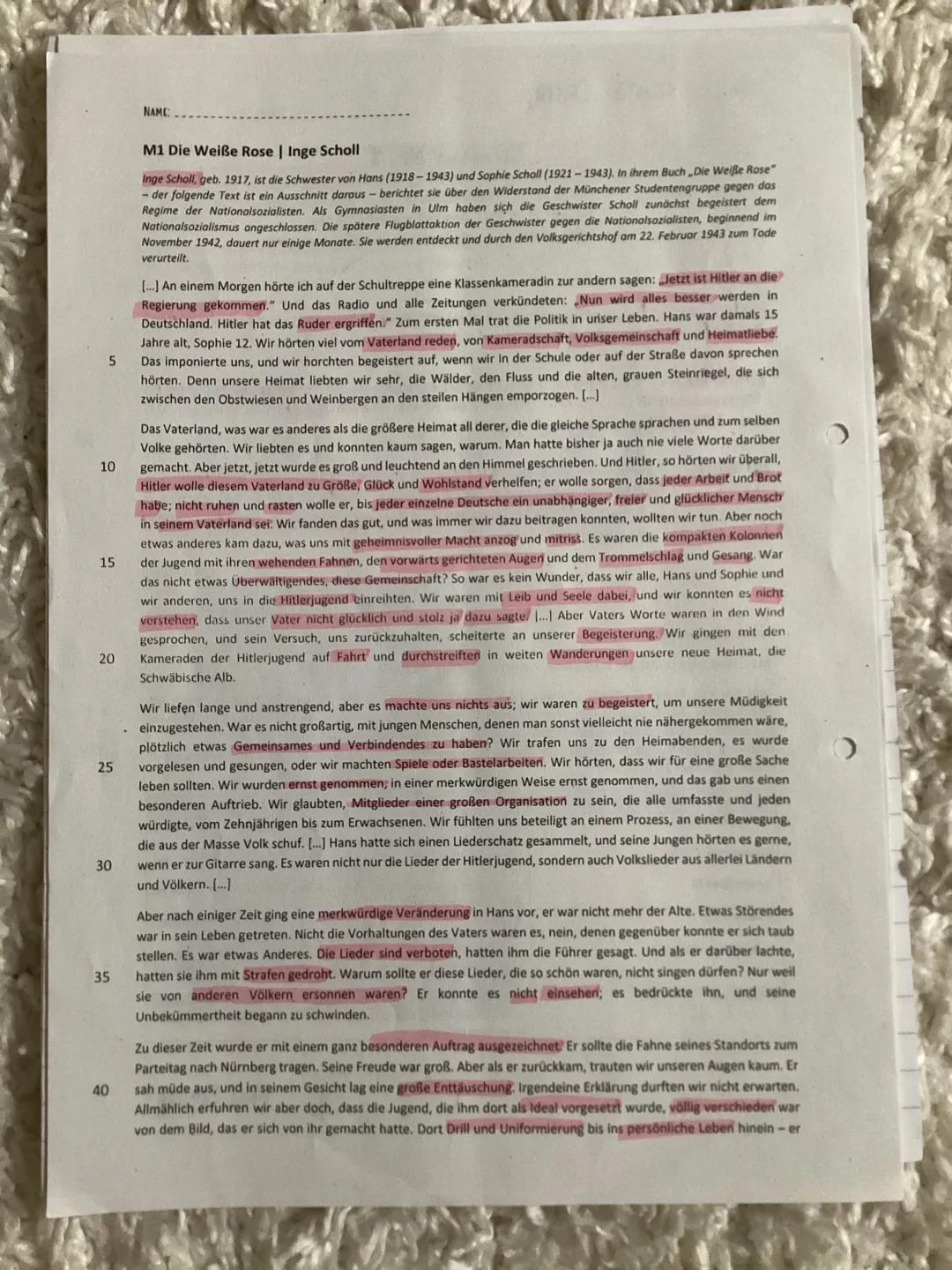 NAME
M1 Die Weiße Rose | Inge Scholl
Inge Scholl, geb. 1917, ist die Schwester von Hans (1918-1943) und Sophie Scholl (1921-1943). In ihre