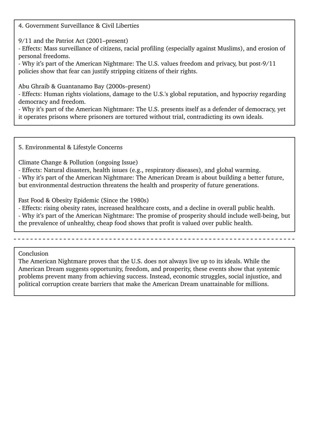 # Englisch Abitur American Dream/Nightmare --- OCR Start ---
Overview - American Dream
The Usa
The USA was and still is a country of unlimit