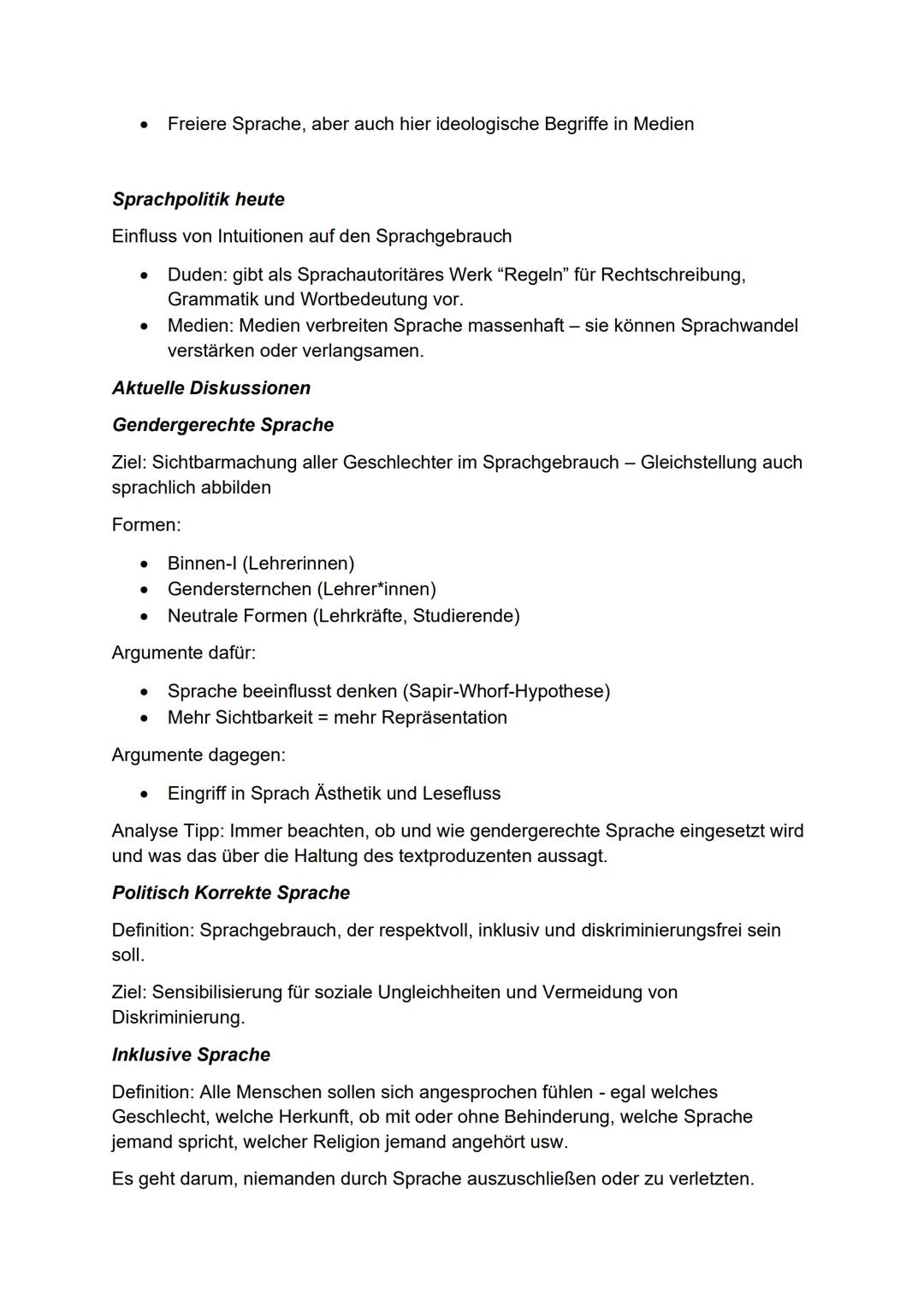 --- OCR Start ---
Deutsch Abitur 2025 Lernzettel Berlin/ Brandenburg
1. Kurshalbjahr - Entwicklung und Entwicklungstendenzen der
deutschen S