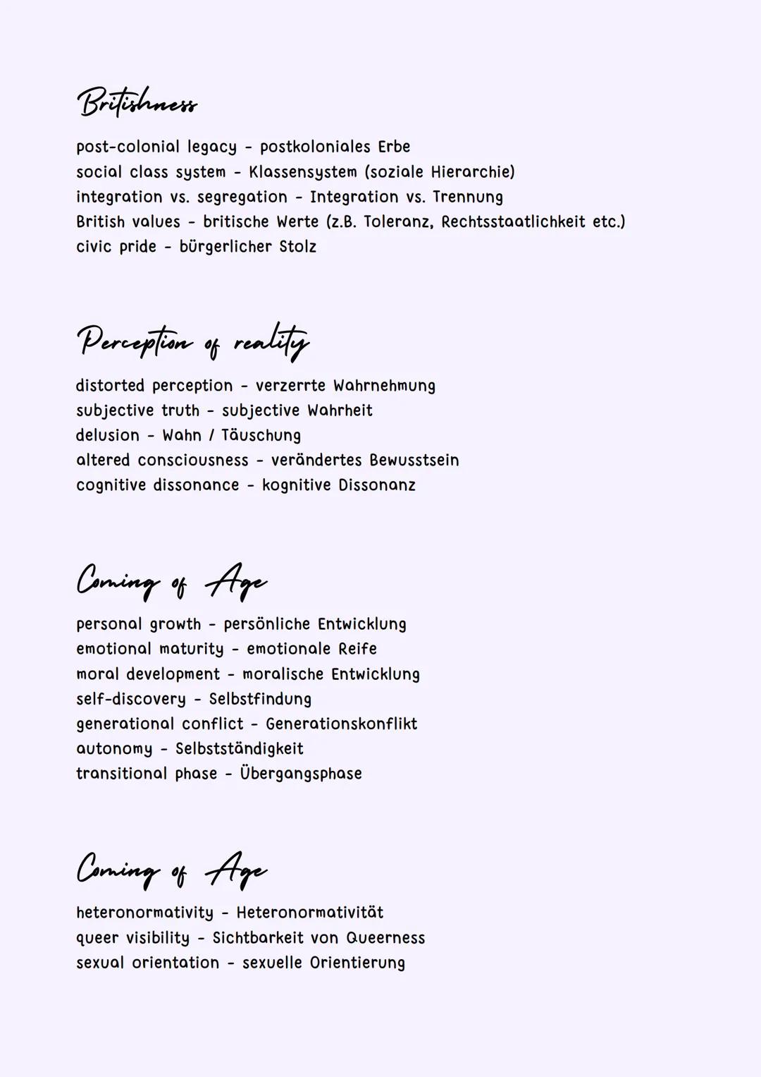 --- OCR Start ---
VOCABULARY
Ethnic identity I ethnic diversity
cultural heritage - kulturelles Erbe
multiculturalism - Multikulturalismus
i