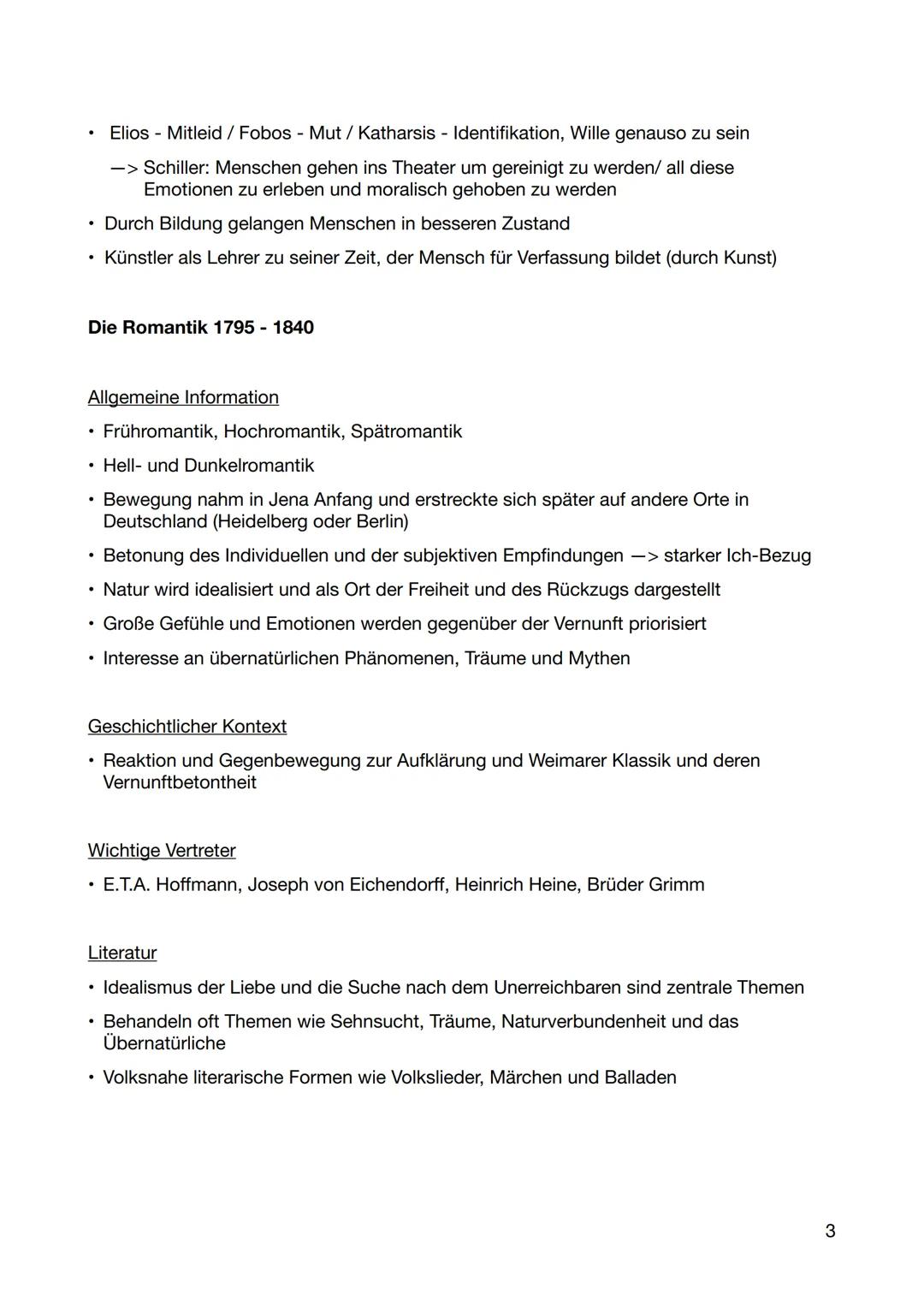 --- OCR Start ---
Lernzettel Deutsch LK 2025
Q1.1 Epochenumbruch 18./19. Jahrhundert - Literatur um 1800 und im frühen
19. Jahrhundert
Die W