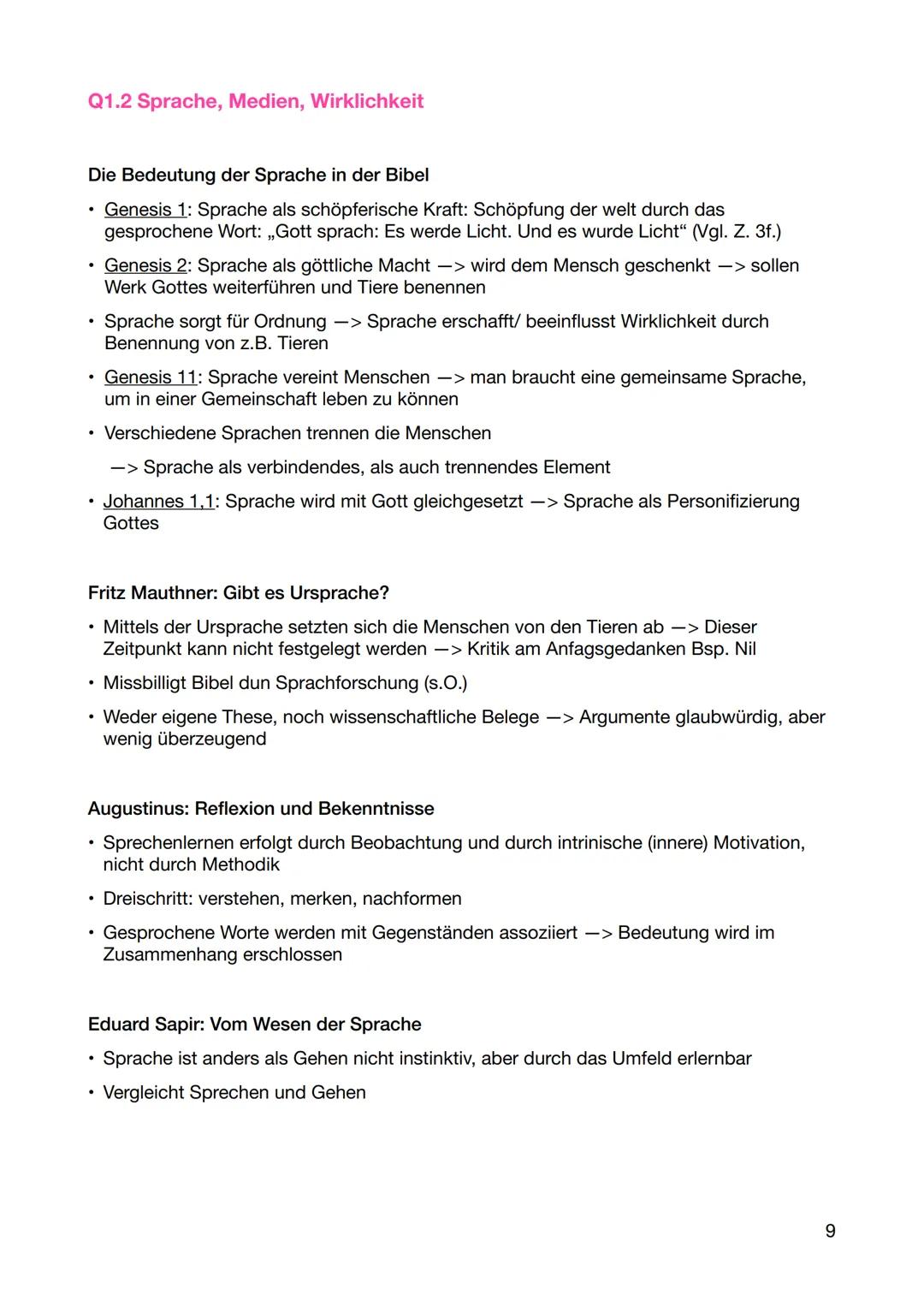 --- OCR Start ---
Lernzettel Deutsch LK 2025
Q1.1 Epochenumbruch 18./19. Jahrhundert - Literatur um 1800 und im frühen
19. Jahrhundert
Die W