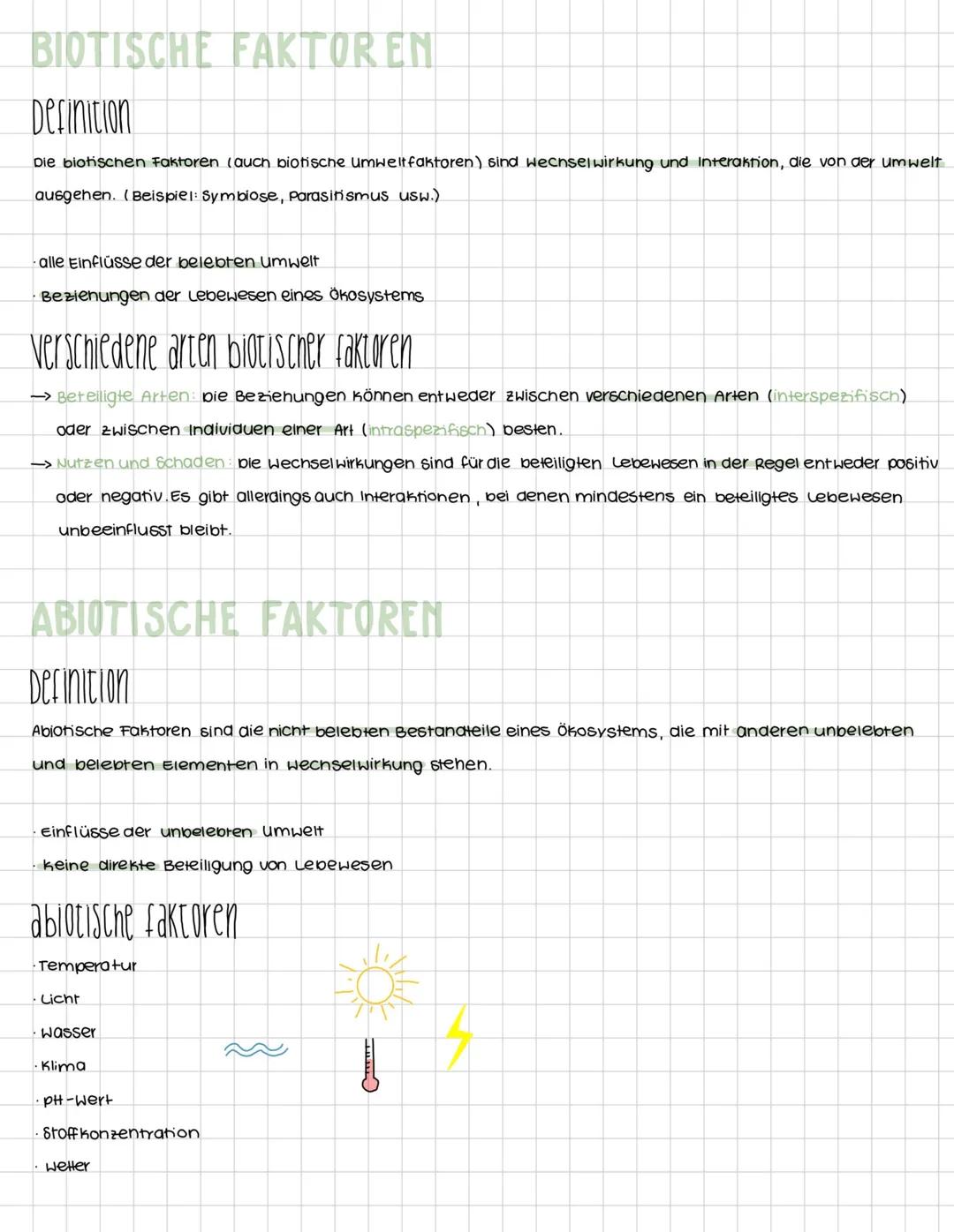 # GRUNDBEGRIFFE DER ÖKOLOGIE
# ÖKOLOGIE
Die Ökologie ist ein Teilgebiet der Biologie. Sie beschäftigt sich mit
Ökologischen Aspekten, wie a