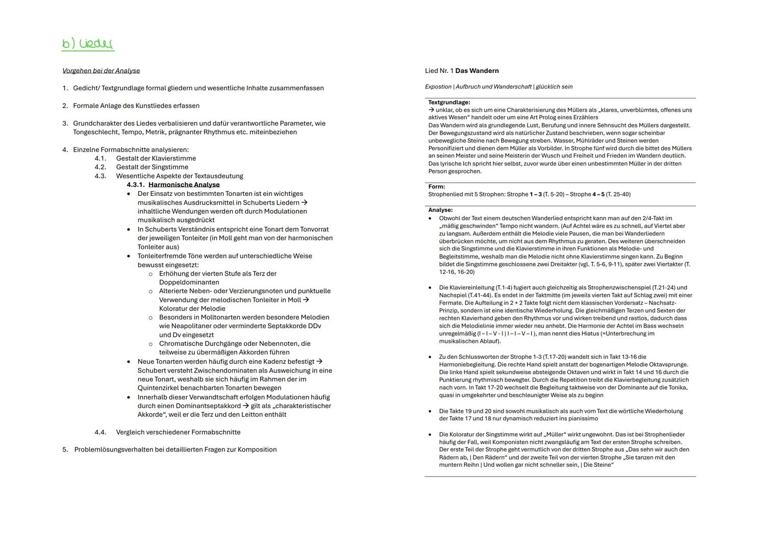 --- OCR Start ---
a) Figuren
Figur
Der Müllergeselle
→ Protagonist des Monodramas
→ Mit Ausnahme von Lied 1 und Lied 20 wird die
Geschichte