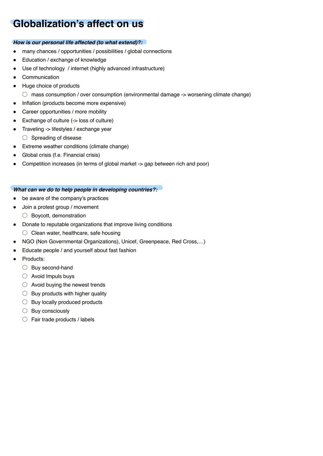 Definition:
Globalization is the increasing interconnectedness of countries through trade, technology, and communication. It enables the
fre