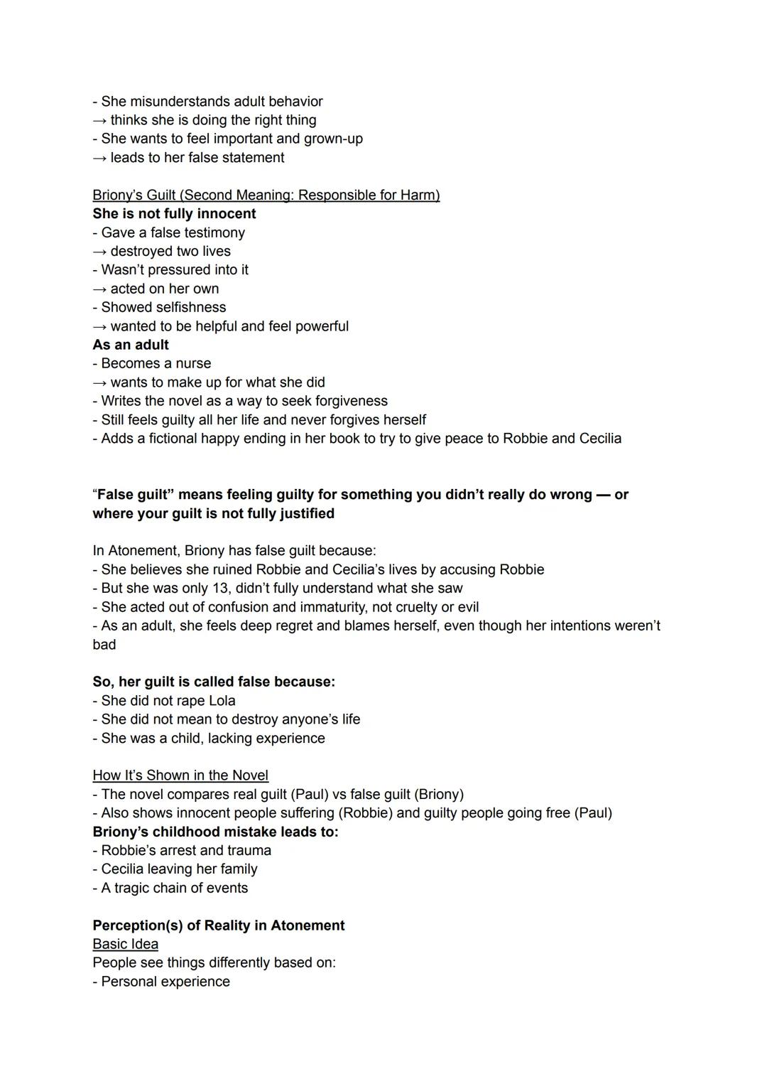 ENGLISCH LERNZETTEL - ABITUR
ATONEMENT
Key Facts
author lan McEwan; a British novelist
year of publication 2001
genre historical fiction
str