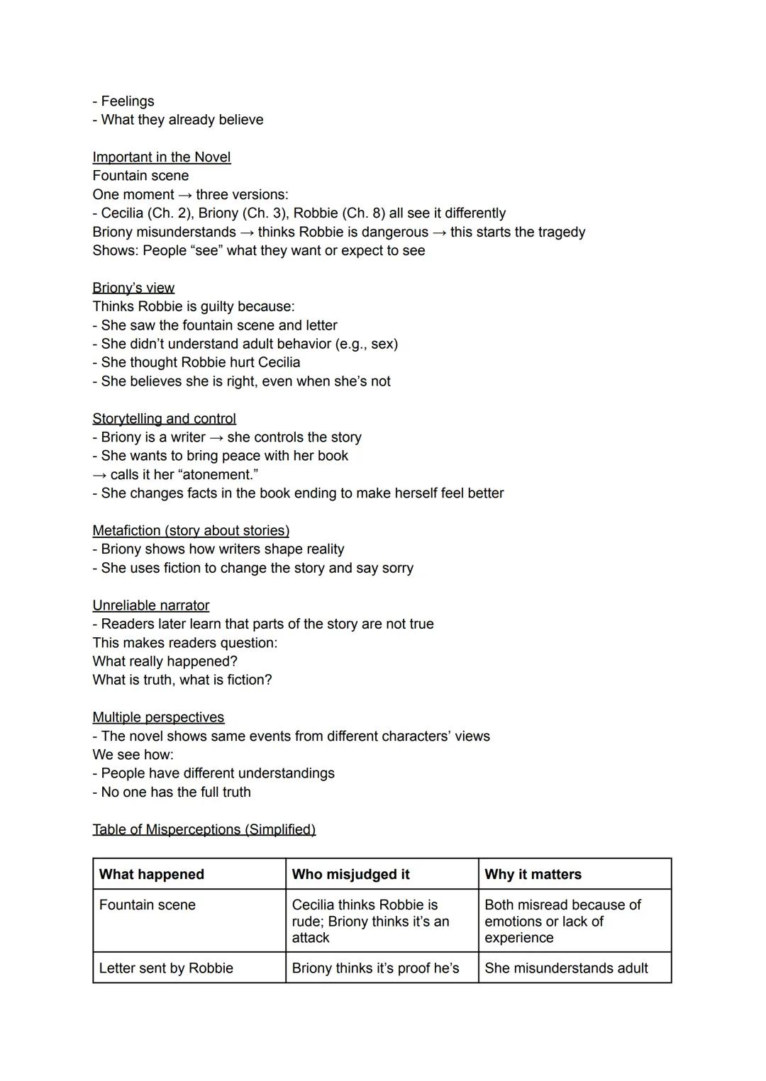 ENGLISCH LERNZETTEL - ABITUR
ATONEMENT
Key Facts
author lan McEwan; a British novelist
year of publication 2001
genre historical fiction
str