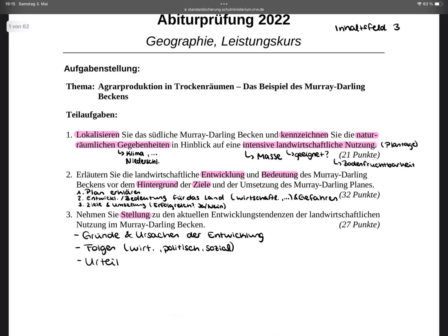 abitur.nrw
Vorgaben 2025
Geographie
Grund- und Leistungskurs
Inhaltsfeld 3:
Landwirtschaftliche Strukturen
in verschiedenen Klima- und
Veget
