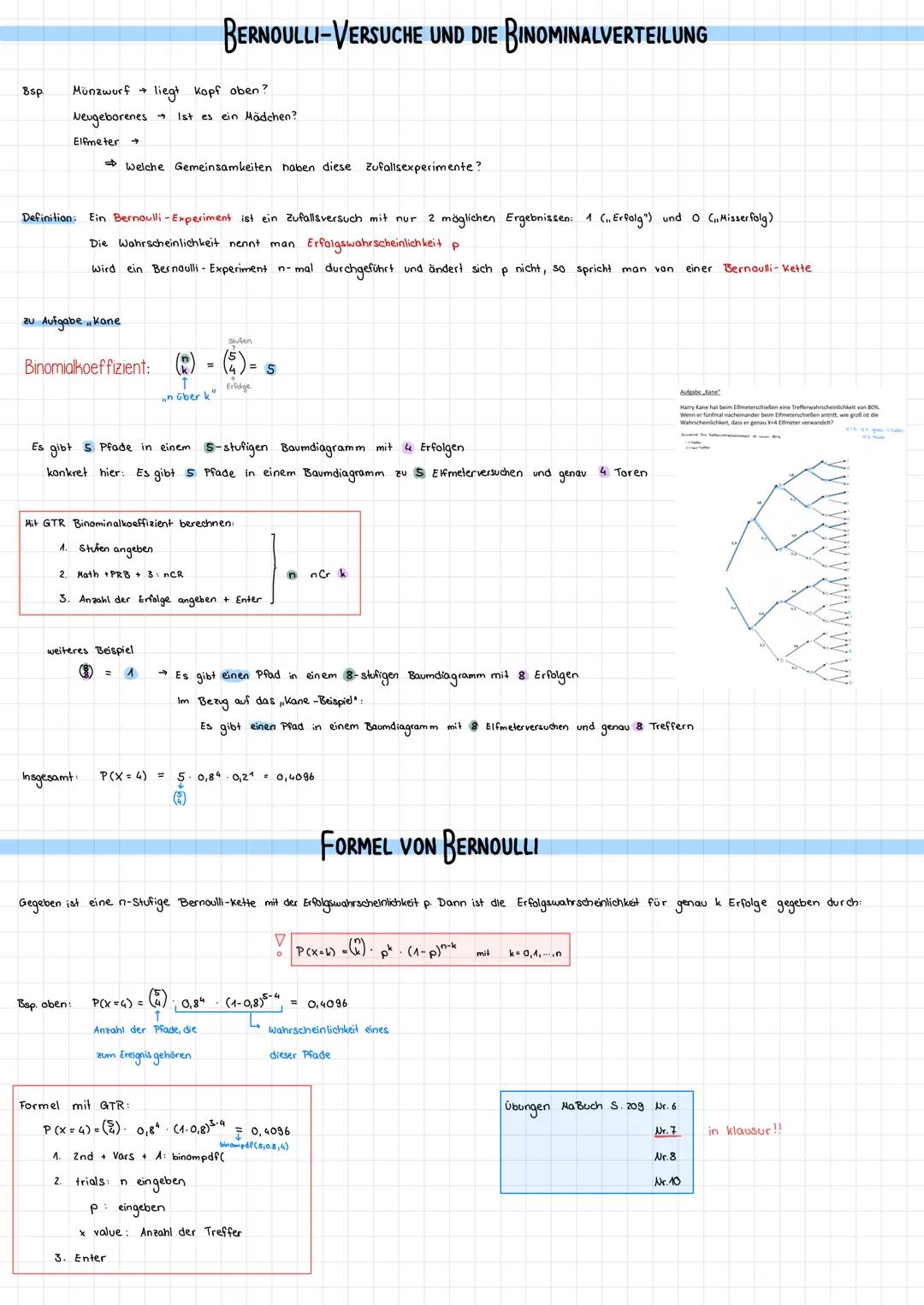 Stochastik BAUMDIAGRAMM & VIER-FELDER-TAFEL
P(A) → Wahrscheinlichkeit, dass A eintritt.
P(B) → Wahrscheinlichkeit, dass B eintritt.
P(A