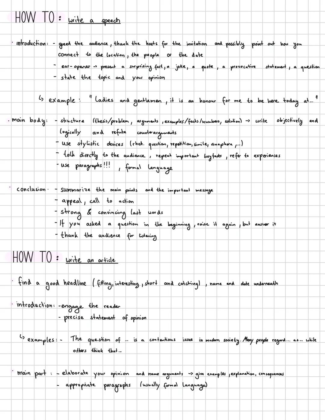 Englisch Abitur Lernzettel, How to…, short stories, movie Zusammenfassungen/Lernzettel + quotes