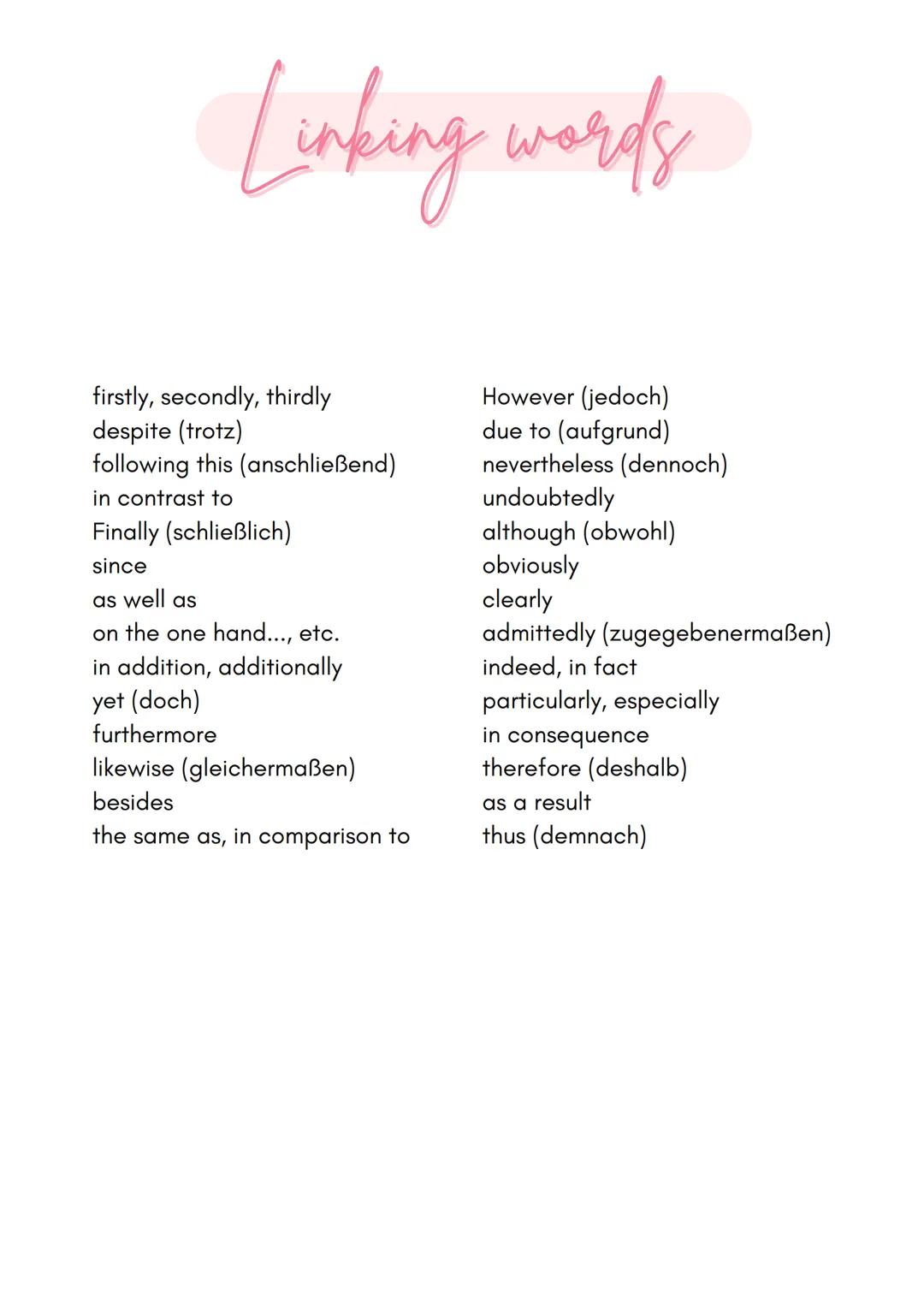 Englisch Abitur
1. Content
Summary
Outline
Style: Objective, neutral, no opinion or interpretation, no quotes
main information of the whole