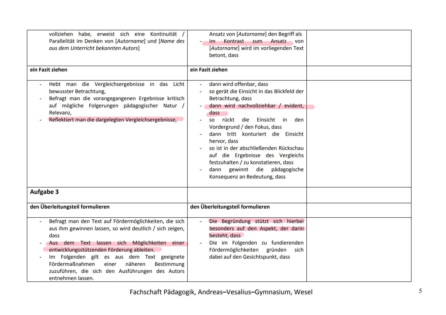 Inhaltsverzeichnis
Aufbau einer Klausur
Operatoren
Formulierungshilfen
Freud/Psychosexuelles Phasenmodell
Erikson/Psychosoziale Entwicklung