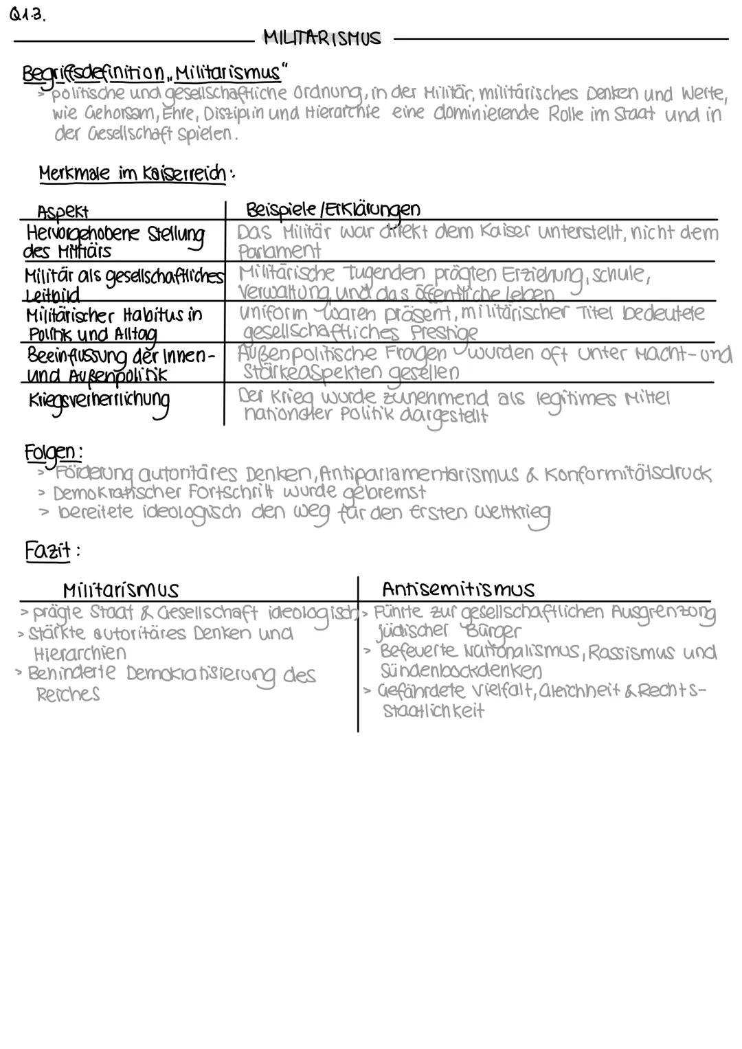 Q1.3. Herrschaft und gesellschaft im europäischen vergleich- ein liberaler National-
Staat für alle Bürger?
Das Kaiserreich zwischen Traditi